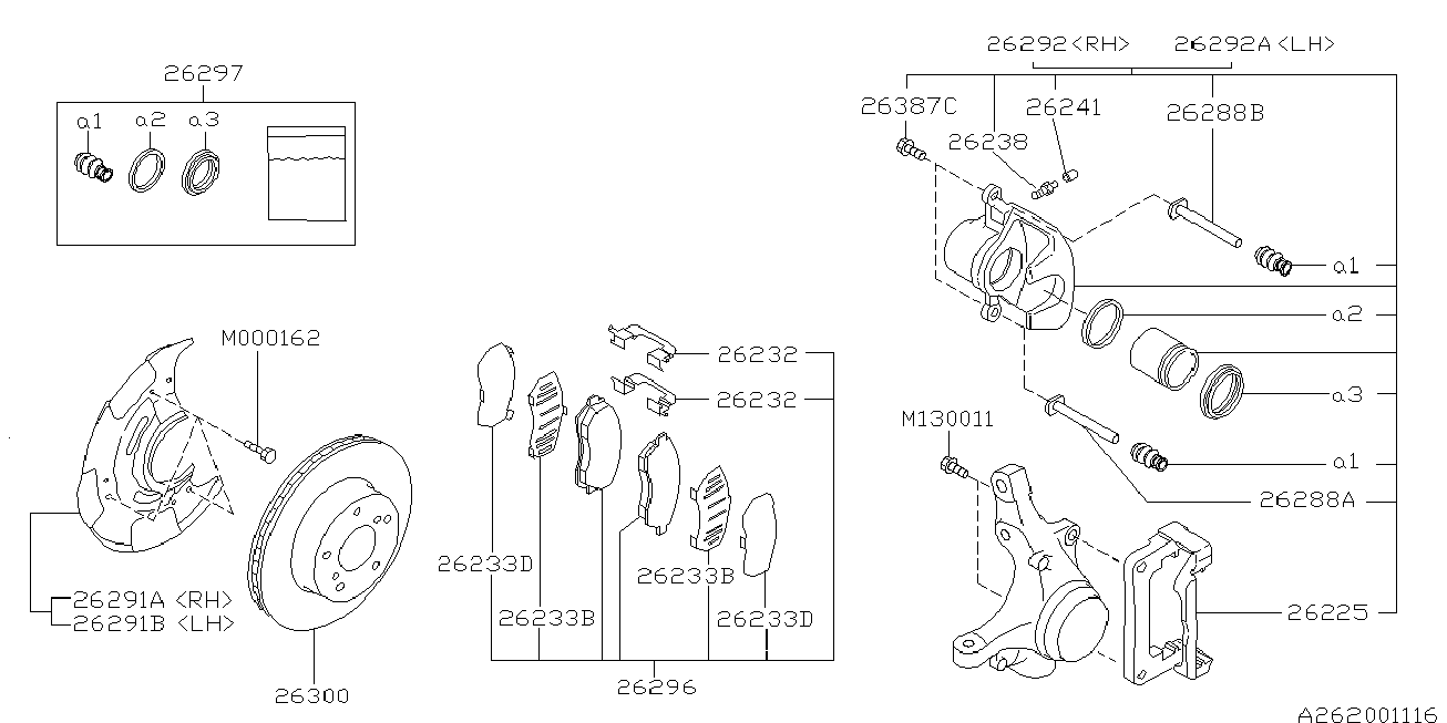 Subaru 26233AA110 - Pretčīkstēšanas plēve, Bremžu uzlikas ps1.lv