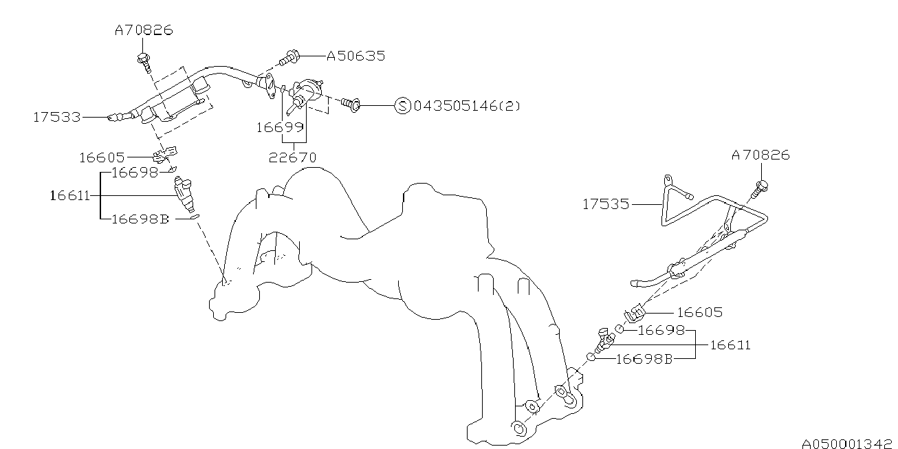 Subaru 16698AA120 - O RING-INJECTOR ps1.lv