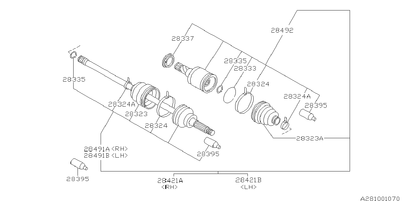 Subaru 28023-AA120 - Putekļusargs, Piedziņas vārpsta ps1.lv