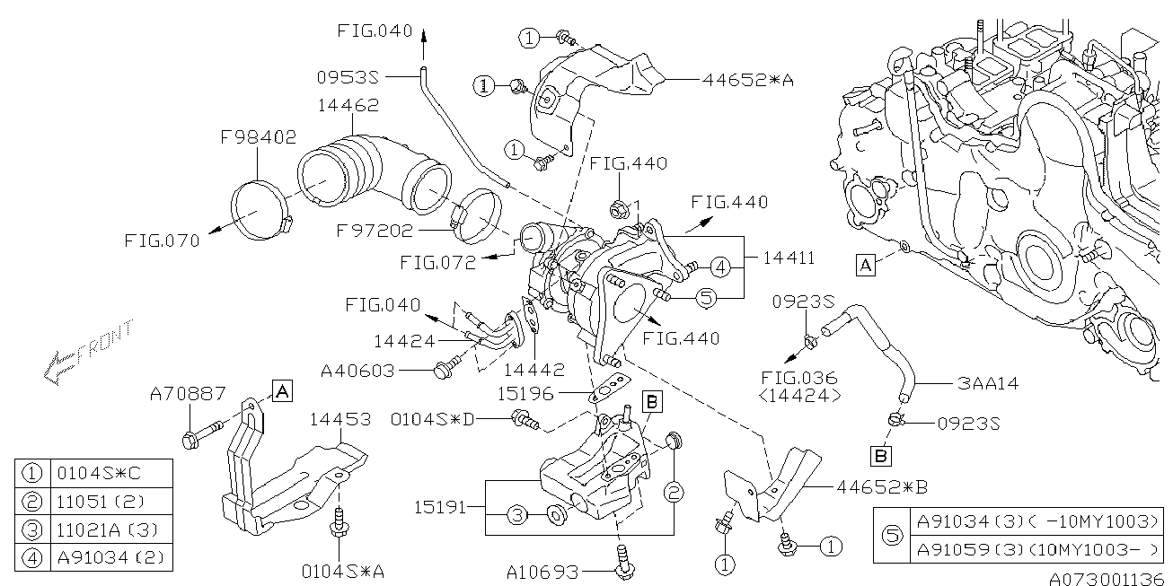 Subaru 14442AA000 - Blīve, Kompresors ps1.lv