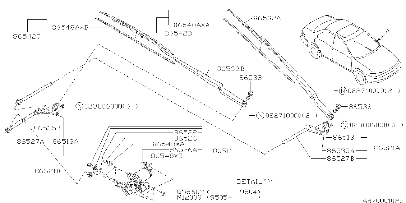 Subaru 86542FA081 - Stikla tīrītāja slotiņa ps1.lv