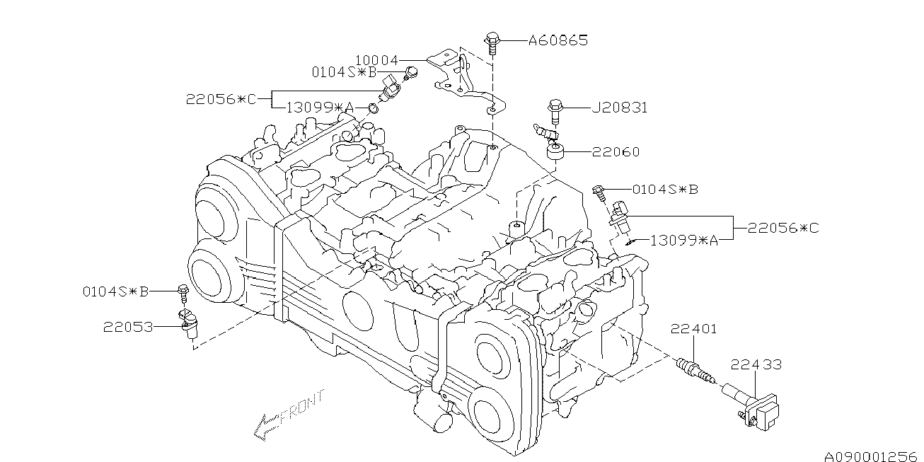 Bedford 22053AA052 - Impulsu devējs, Kloķvārpsta ps1.lv