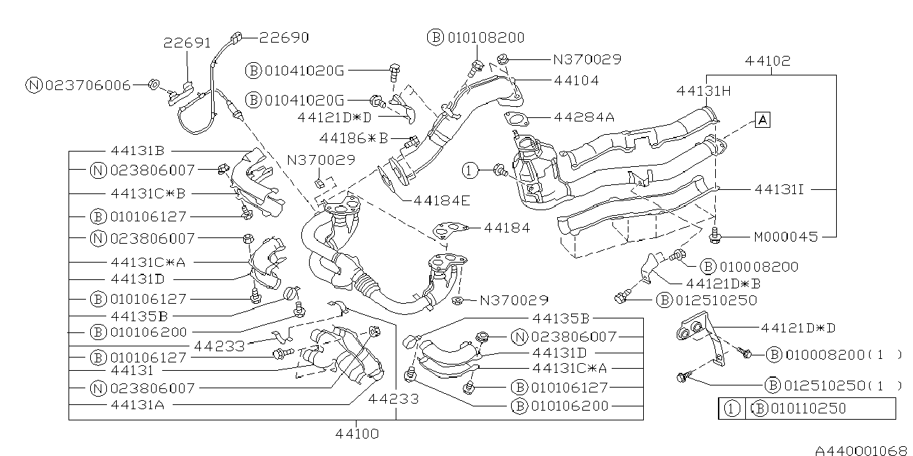 Subaru 22690AA341 - Lambda zonde ps1.lv