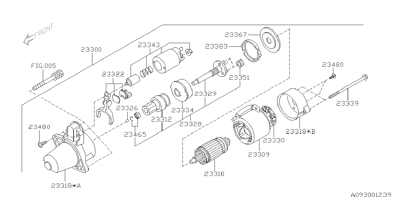 Mitsubishi 23300-AA621 - Starteris ps1.lv