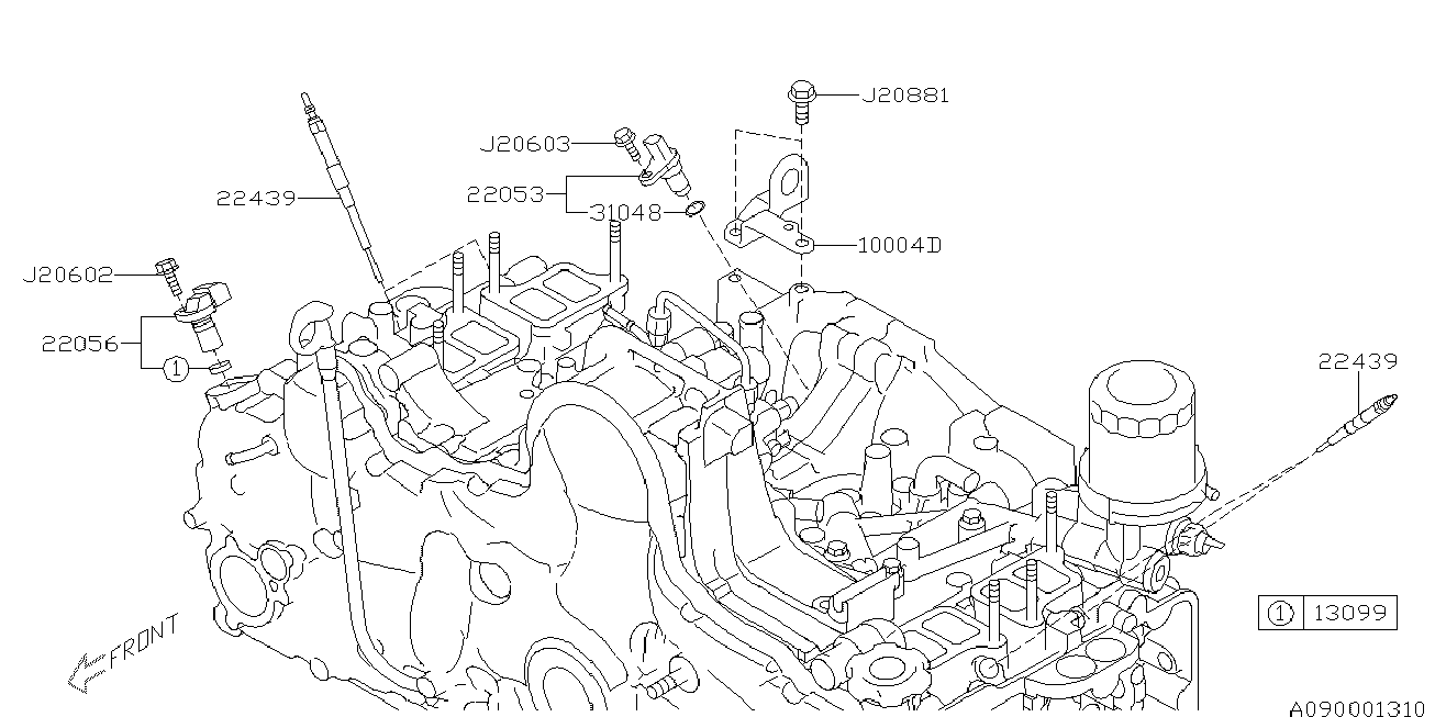 Subaru 22439AA020 - Kvēlsvece ps1.lv