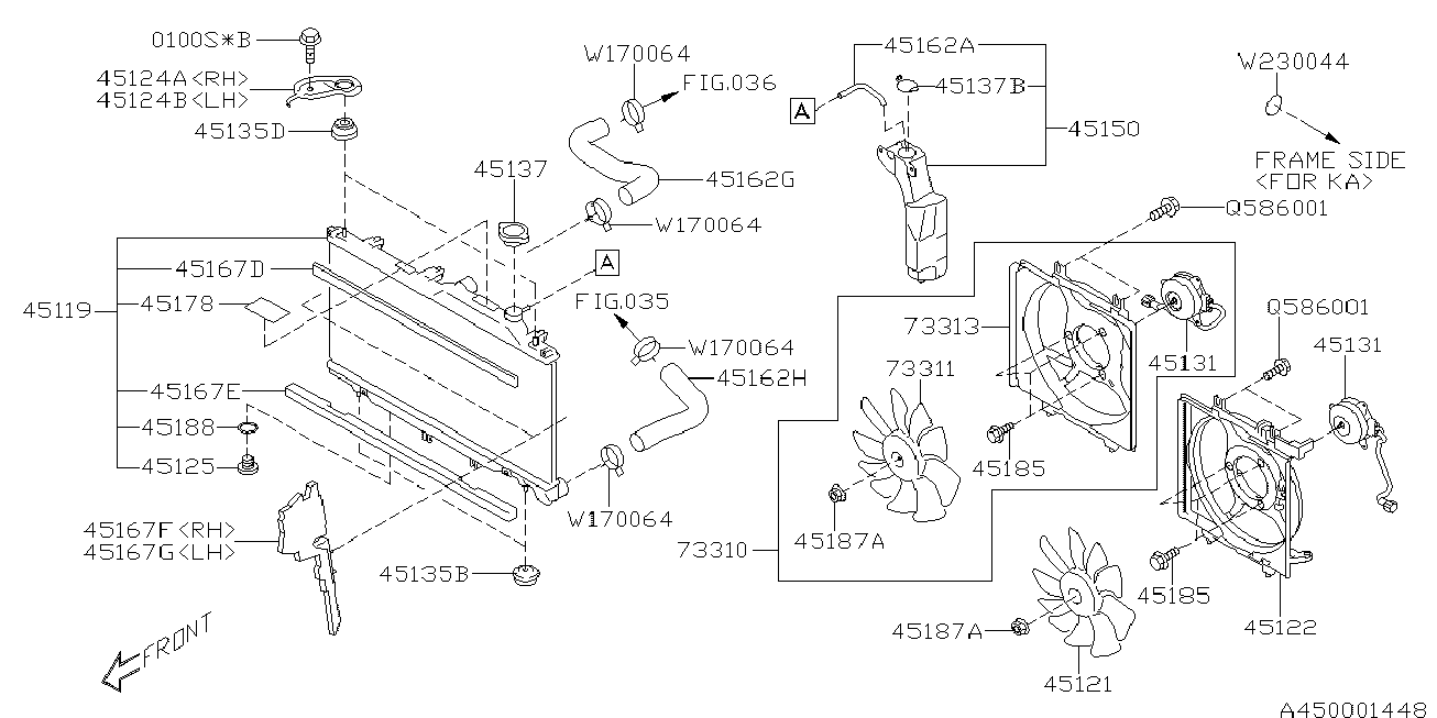 Subaru 45161AJ170 - Radiatora cauruļvads ps1.lv