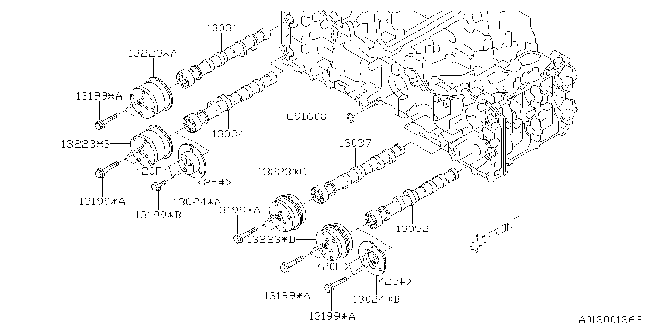 Subaru 13322-AA070 - Sadales vārpstas piedziņas ķēdes komplekts ps1.lv