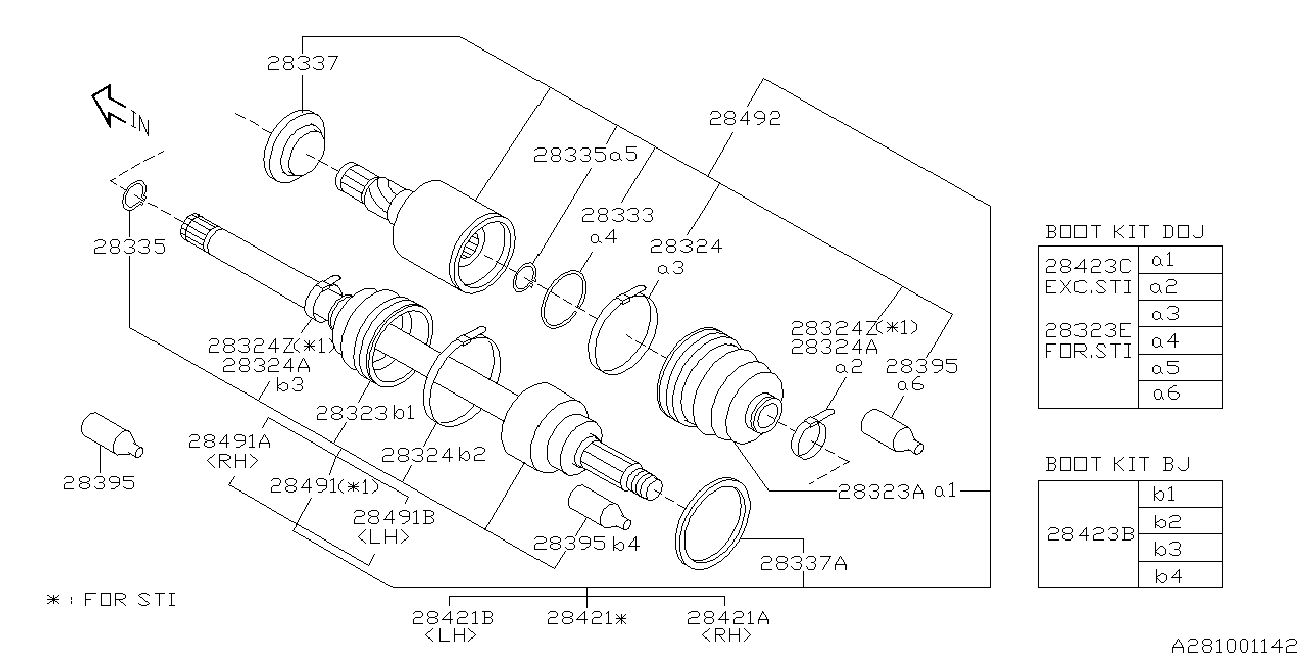 Subaru 28023-AA130 - Putekļusargs, Piedziņas vārpsta ps1.lv