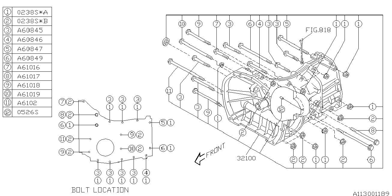 Subaru 023810000 - Uzgrieznis, Izplūdes kolektors ps1.lv