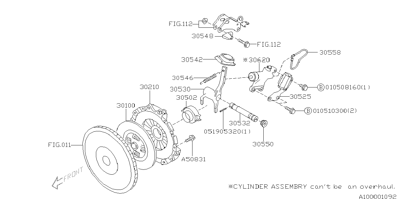 Subaru 30502-AA130 - Izspiedējgultnis ps1.lv