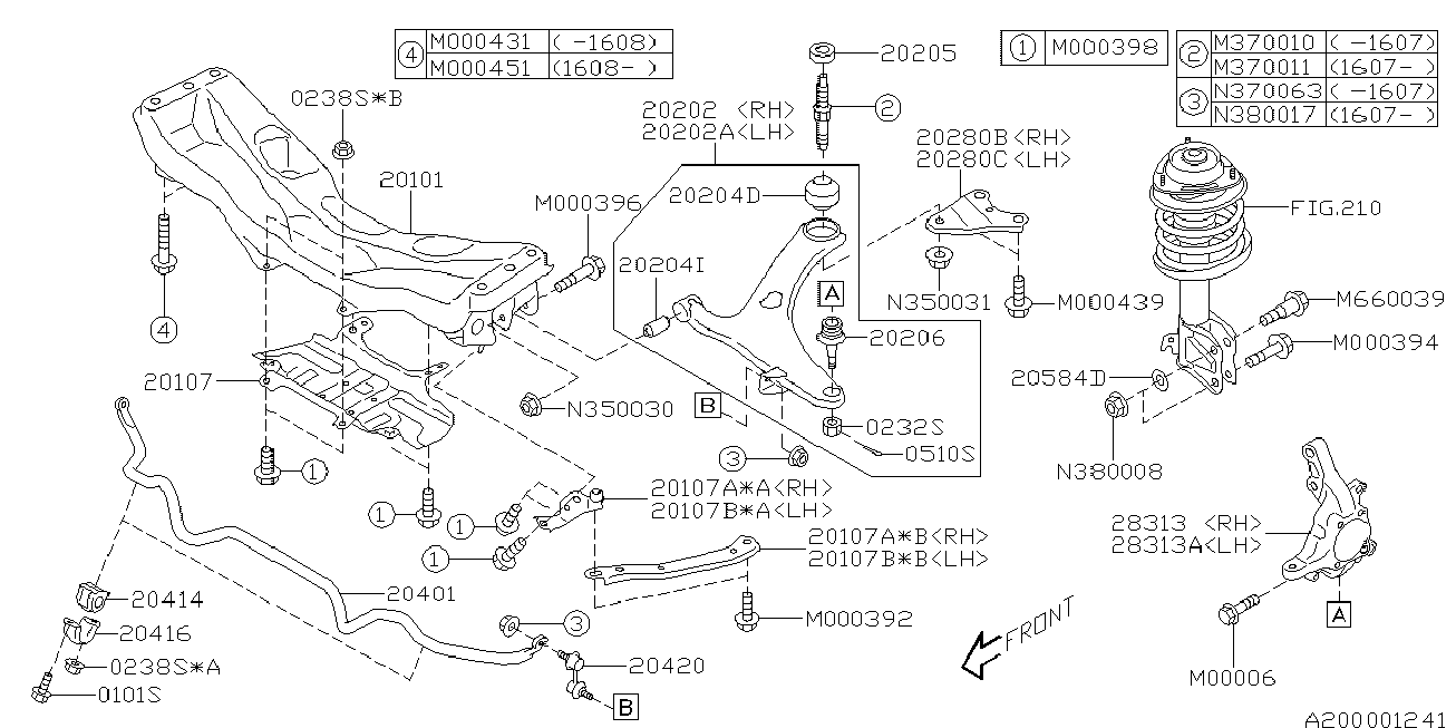 TOYOTA 20204SG000 - Piekare, Šķērssvira ps1.lv