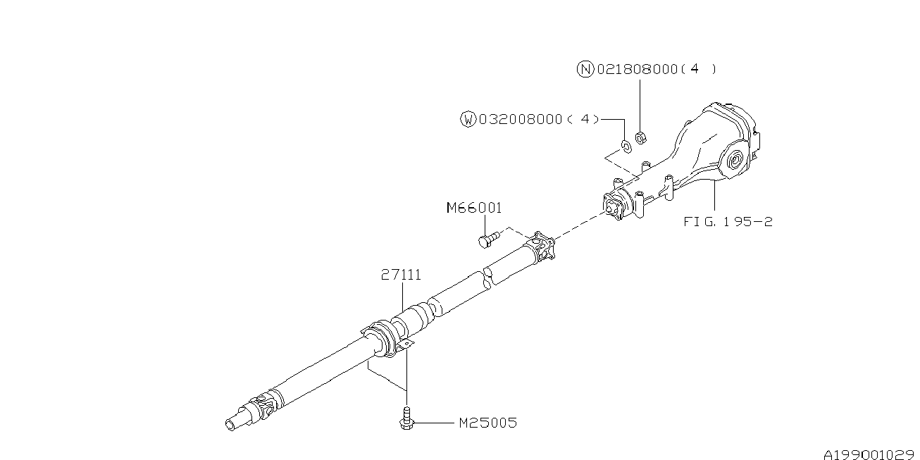 Subaru #27031-FC011 - Piekare, Kardānvārpsta ps1.lv