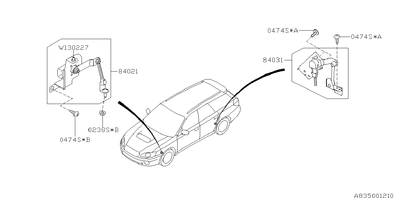 Subaru 84031-AG000 - Piekare, Vārpstas statne ps1.lv