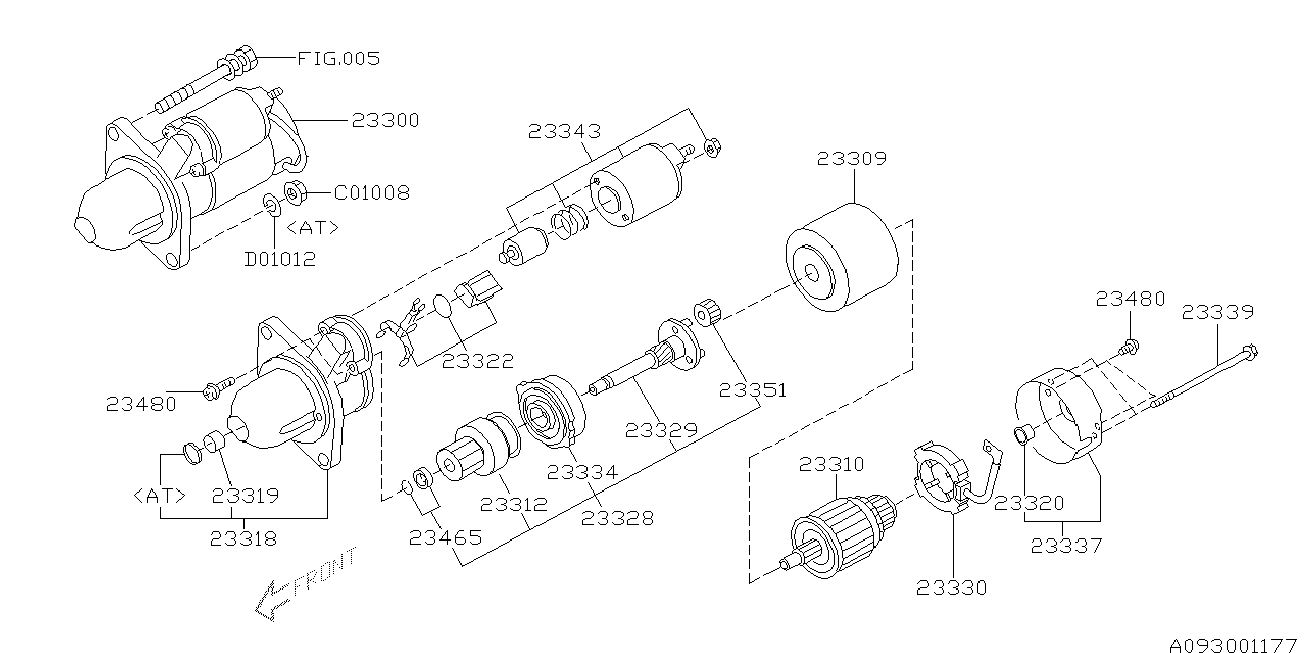 Opel 23300AA460 - Starteris ps1.lv