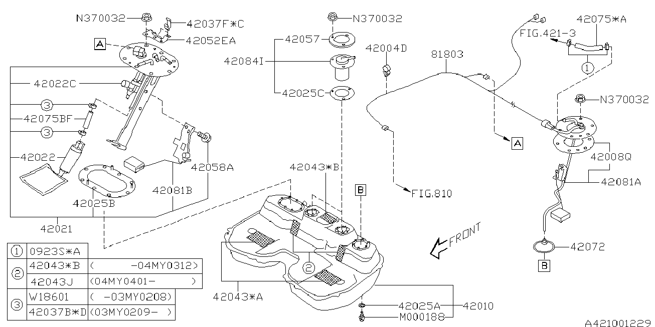 Subaru 42022FE001 - Degvielas sūknis ps1.lv