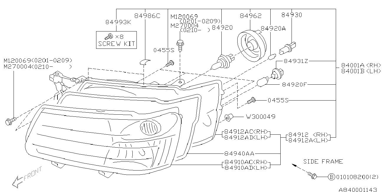 Subaru 84920AA070 - Kvēlspuldze, Miglas lukturis ps1.lv