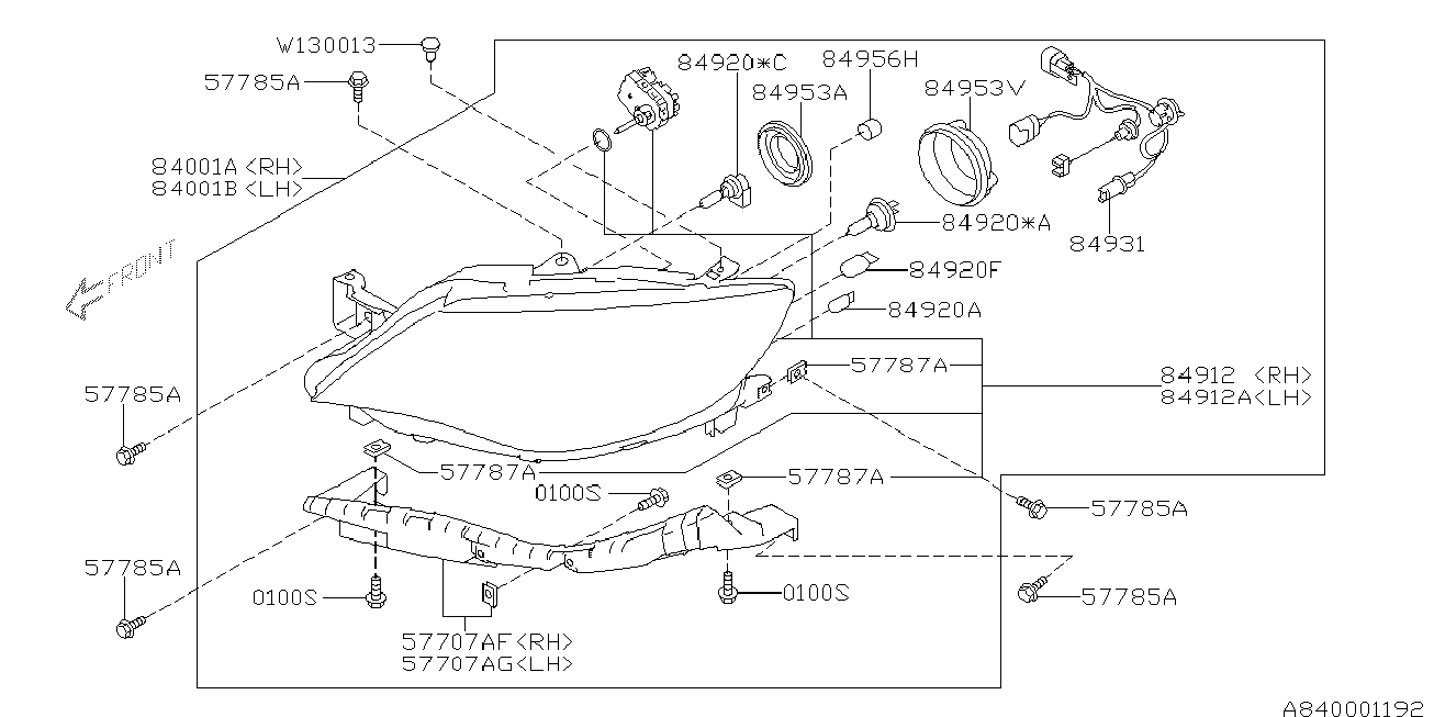 Subaru 84920AG020 - Kvēlspuldze, Dienas gaismas lukturis ps1.lv