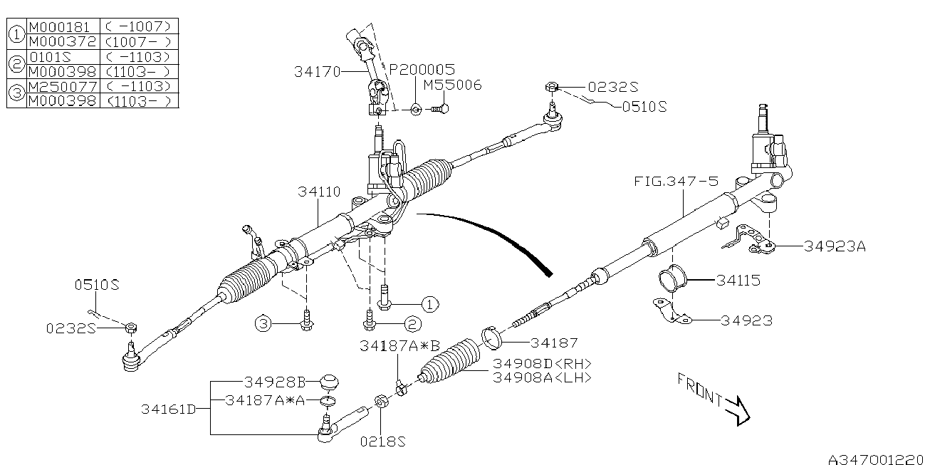 Subaru 34137-AG000 - Putekļusargs, Stūres iekārta ps1.lv