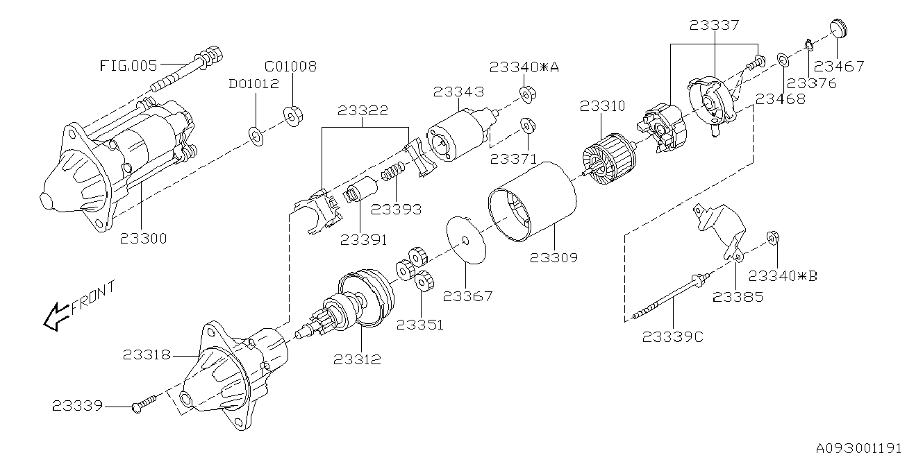 Subaru 23300 AA49A - Starteris ps1.lv