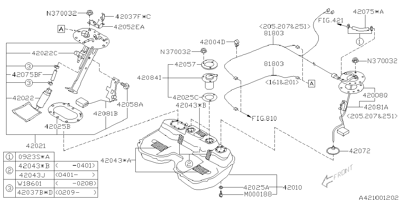 Subaru 42022-FE010 - Degvielas sūknis ps1.lv