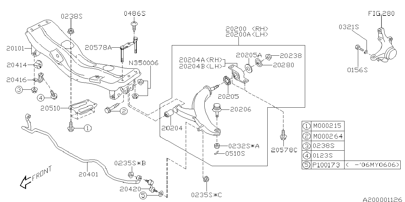 Subaru 20470-SA000 - Stiepnis / Atsaite, Stabilizators ps1.lv