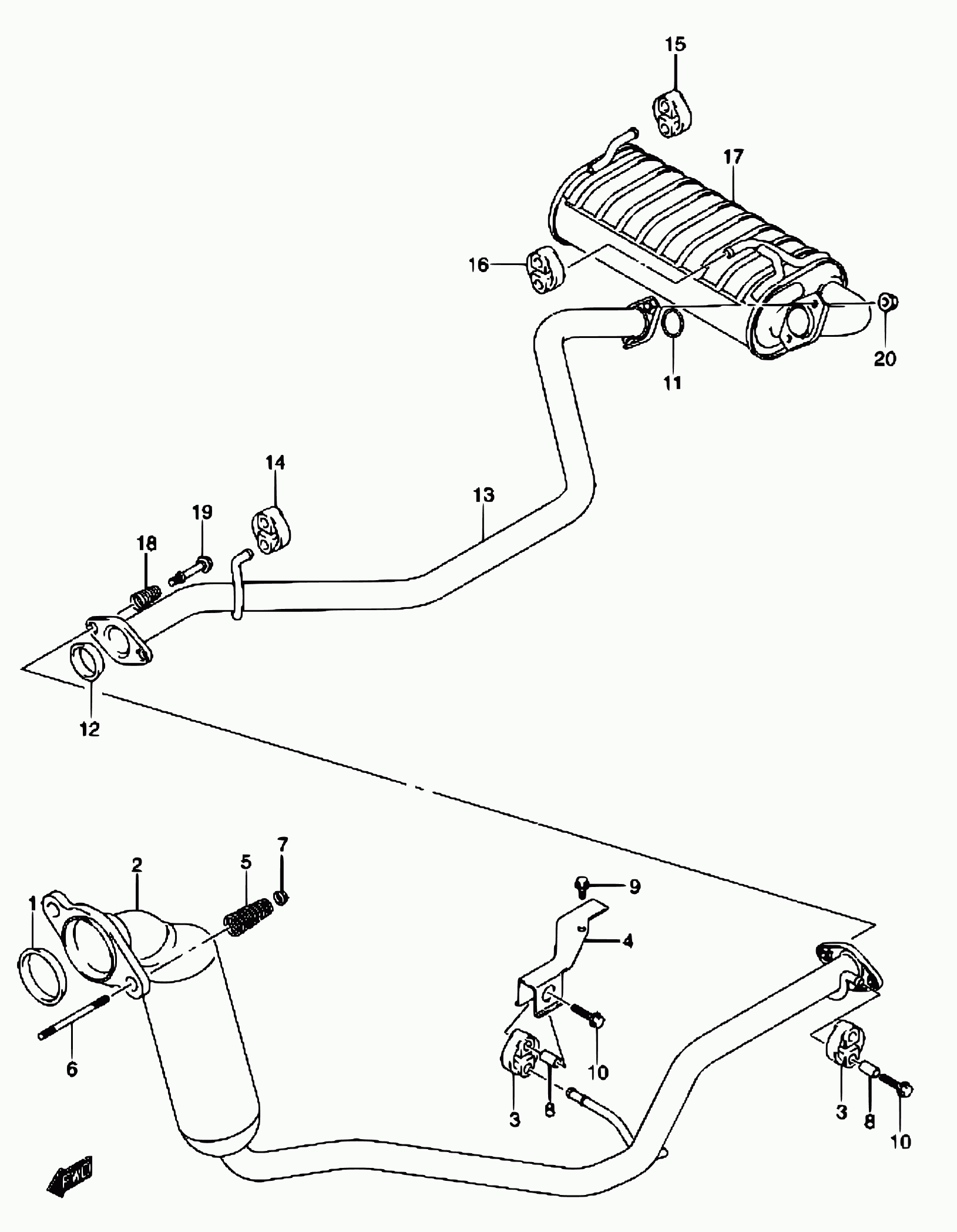 CITROËN 14493-85C00 - Skrūve, Izplūdes sistēma ps1.lv