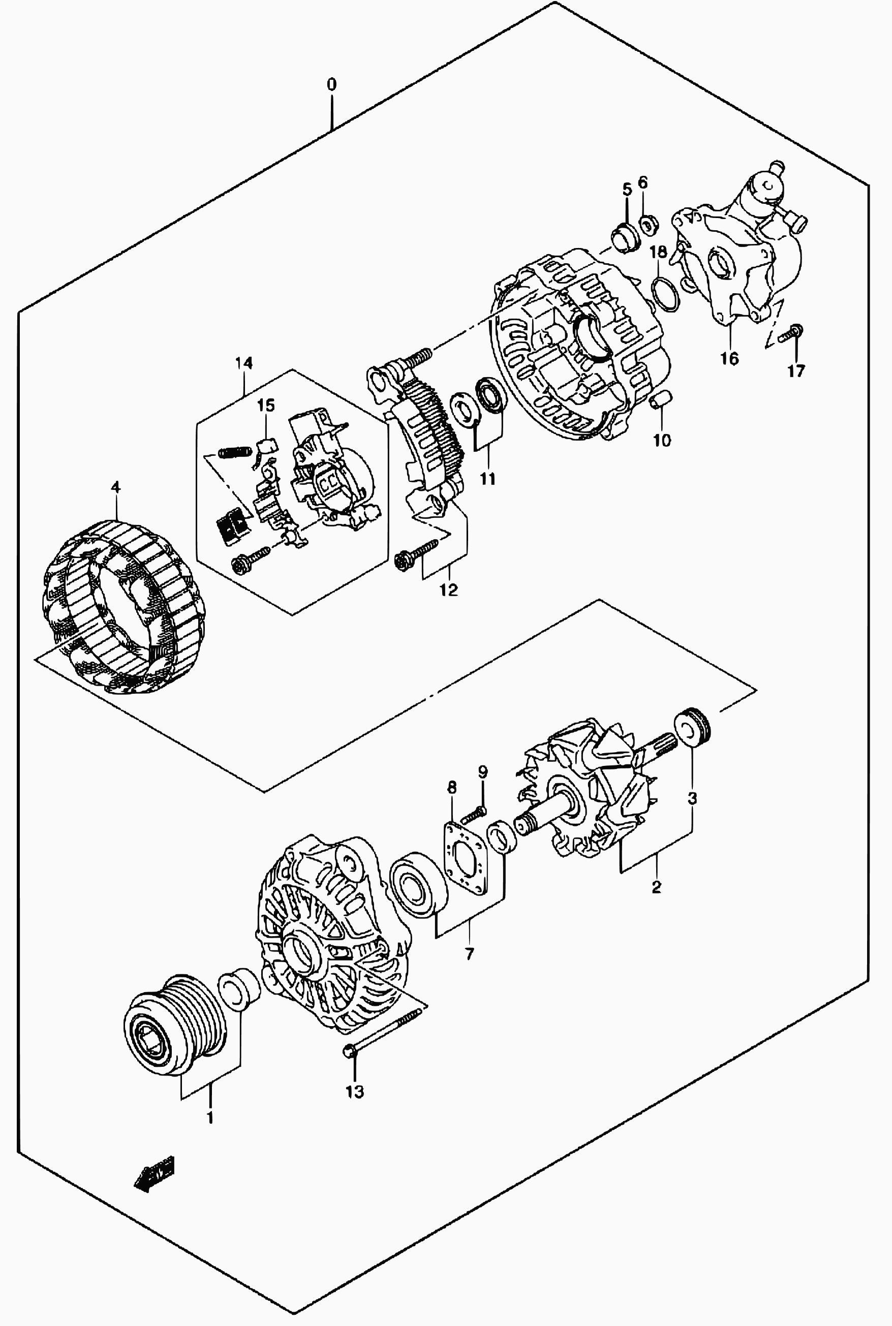 Suzuki 31400-84A00 - Ģenerators ps1.lv