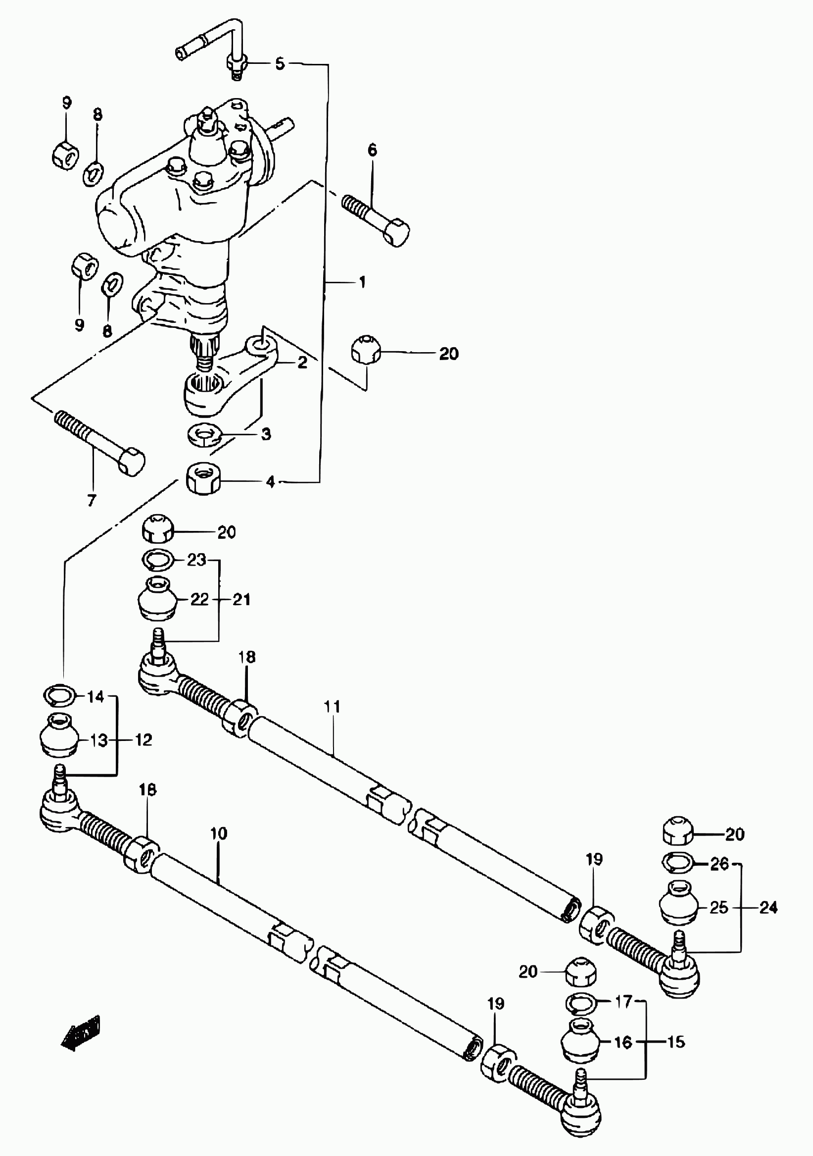 Bedford 48820-81A00 - Stūres šķērsstiepņa uzgalis ps1.lv