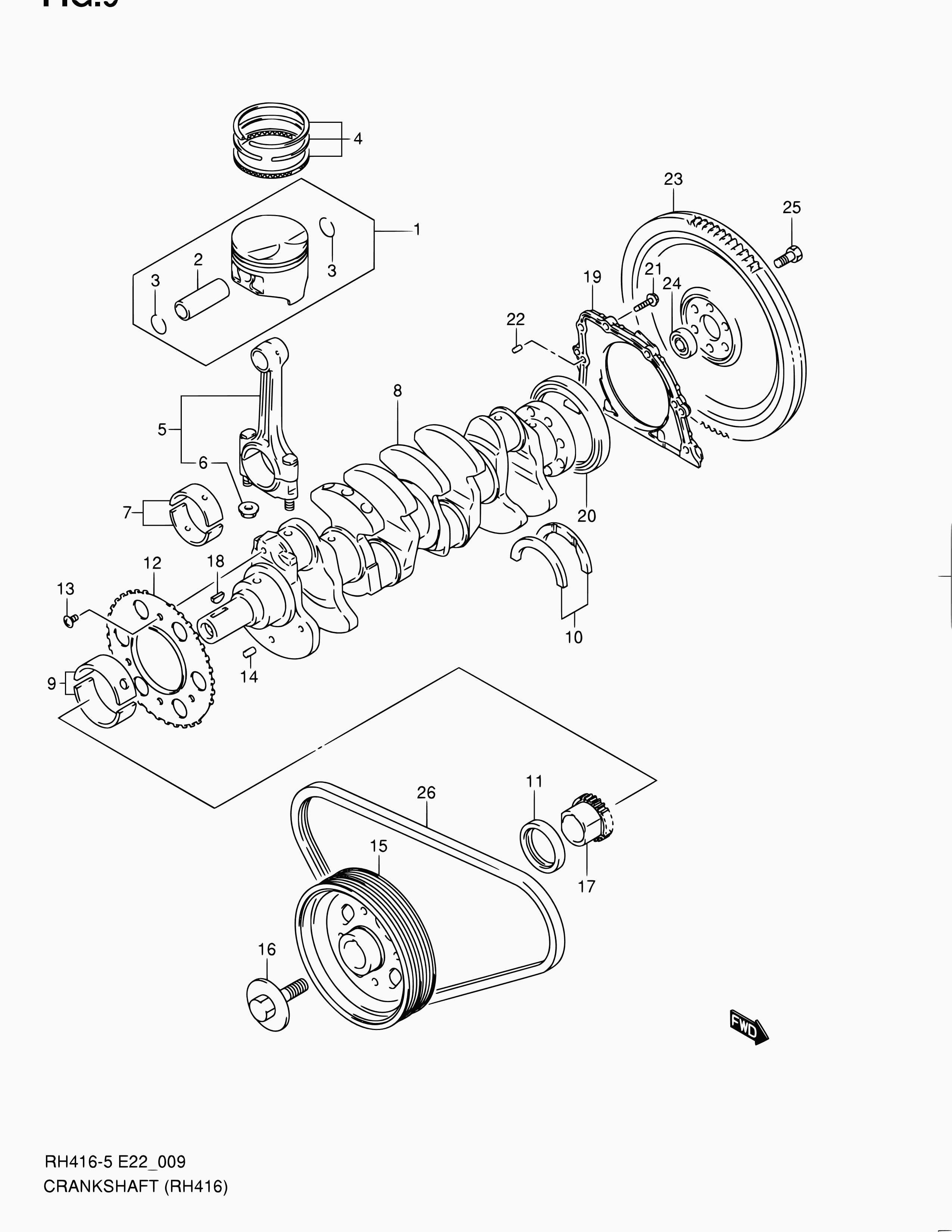 Bedford 95141-50F01 - Ķīļrievu siksna ps1.lv