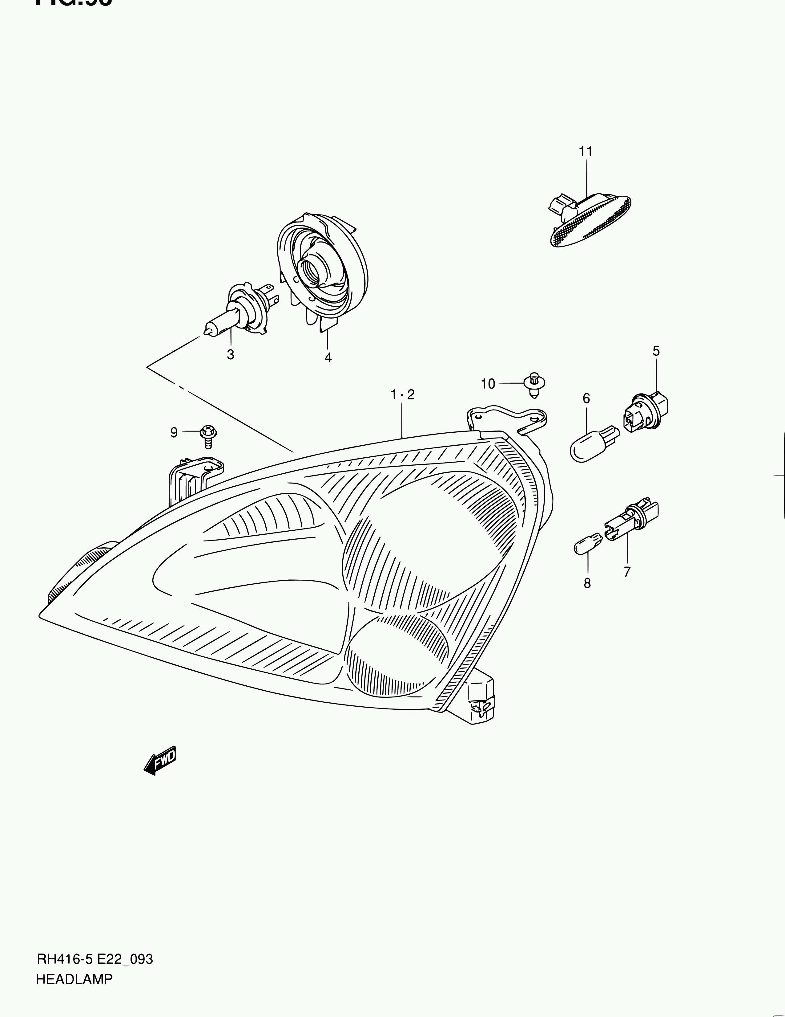 Suzuki 09471-12182 - Kvēlspuldze, Miglas lukturis ps1.lv