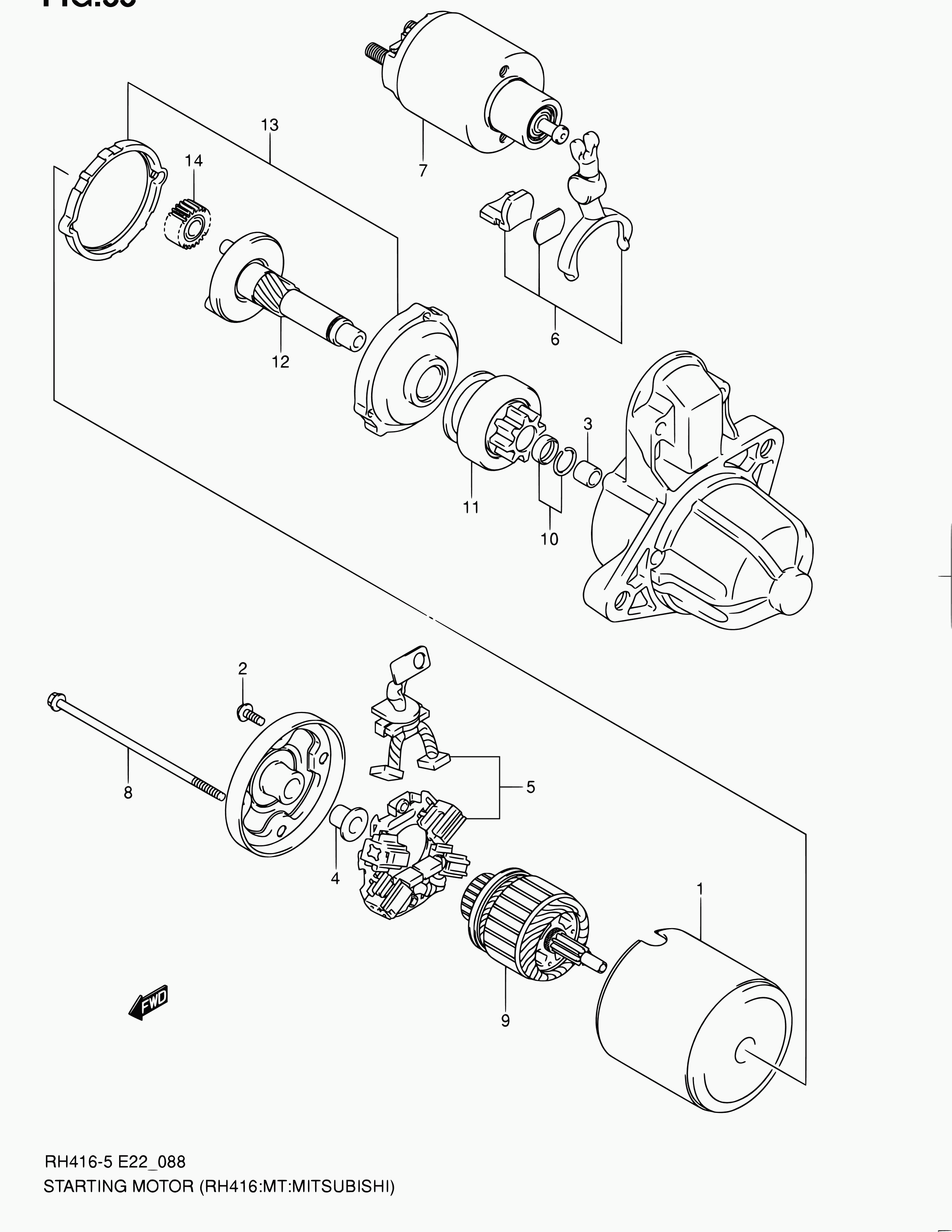 Mitsubishi 31100-63J00 - Starteris ps1.lv