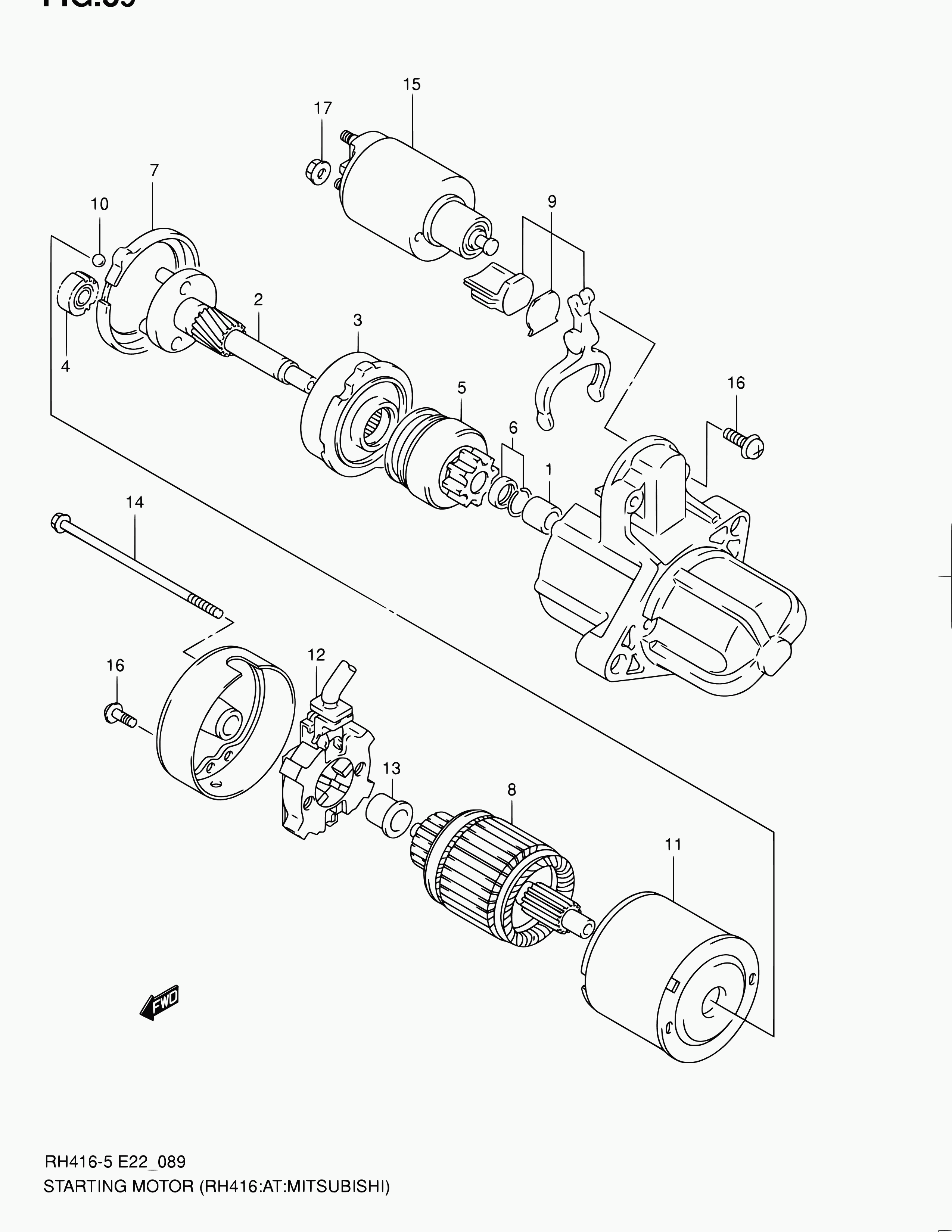 Suzuki 31100-80G20 - Starteris ps1.lv