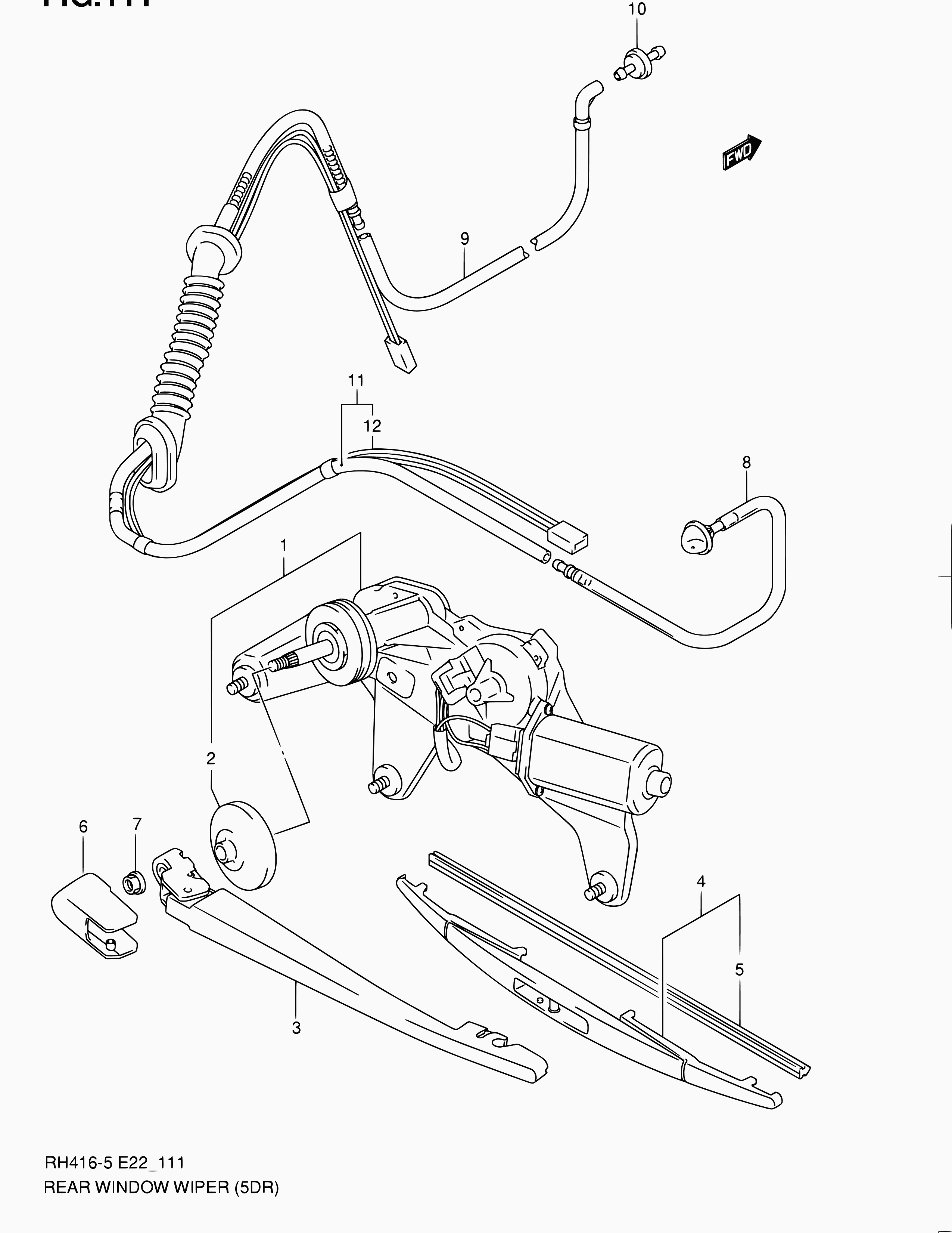 Suzuki 38822-80G10 - Stikla tīrītāja slotiņa ps1.lv