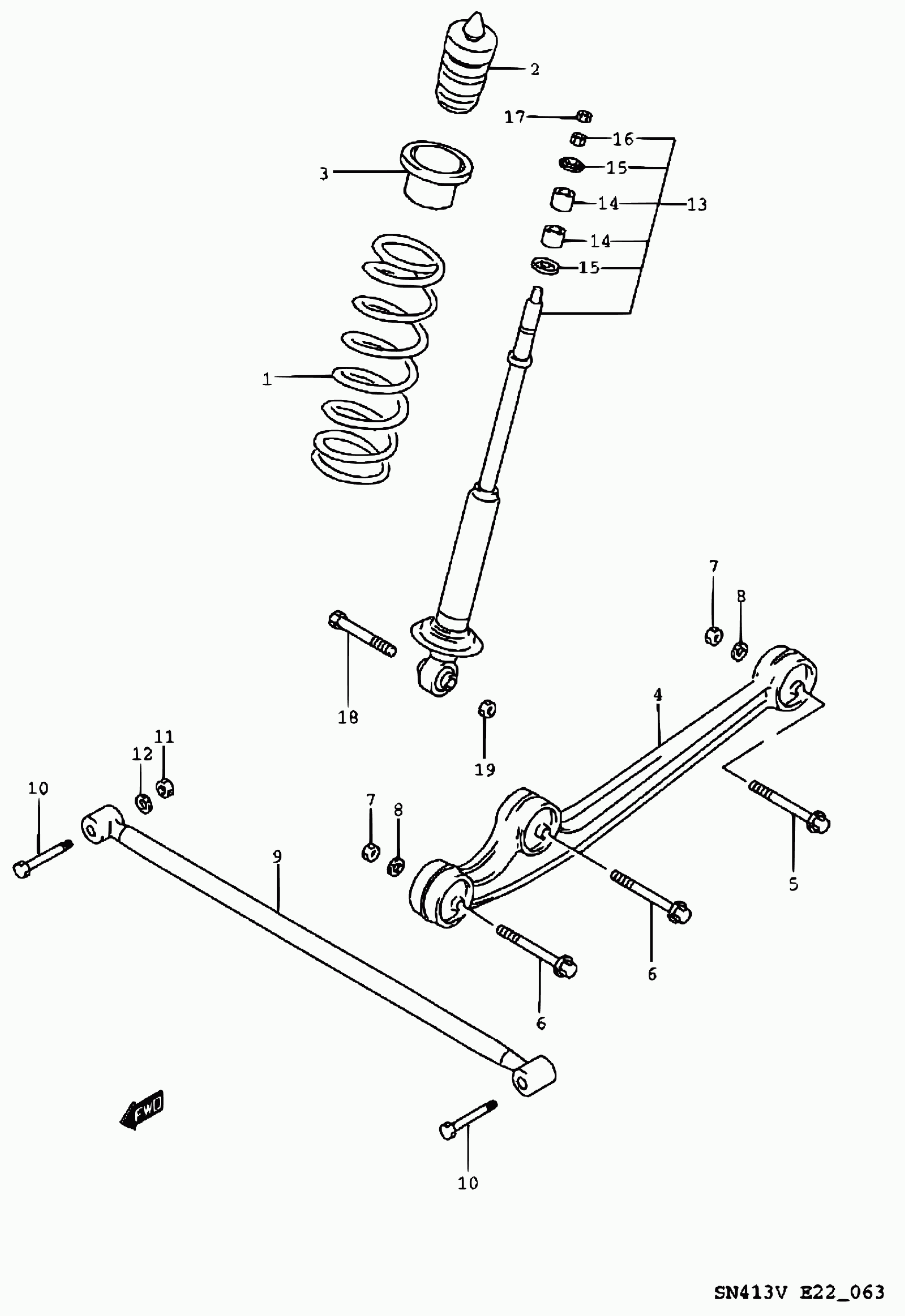 Suzuki 41111-81A20 - Balstiekārtas atspere ps1.lv