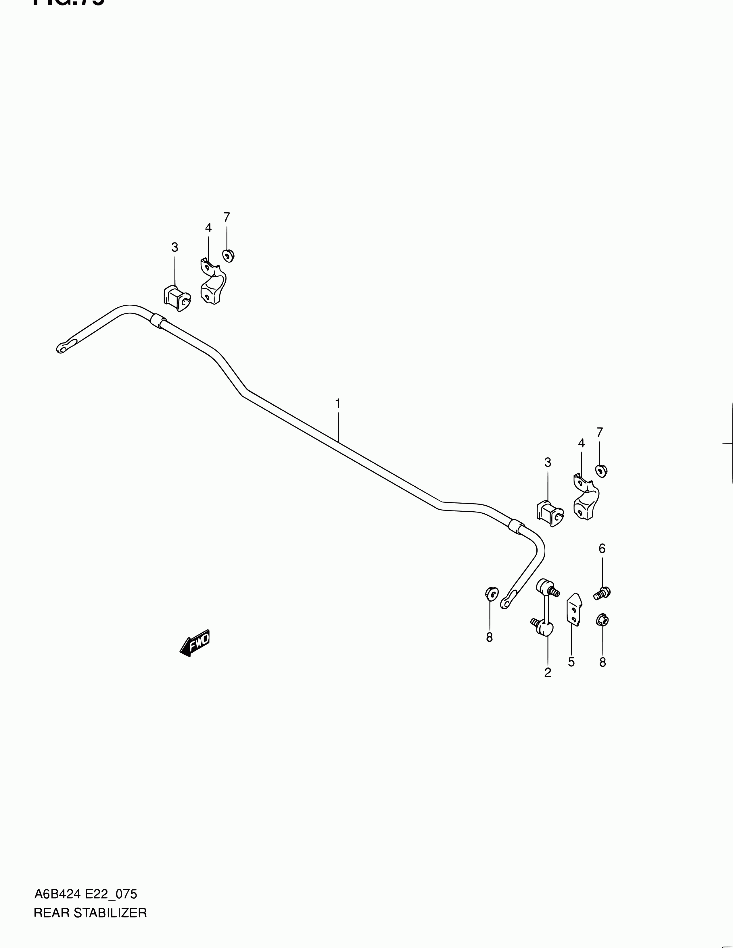 Suzuki 46620-57L00 - Stiepnis / Atsaite, Stabilizators ps1.lv