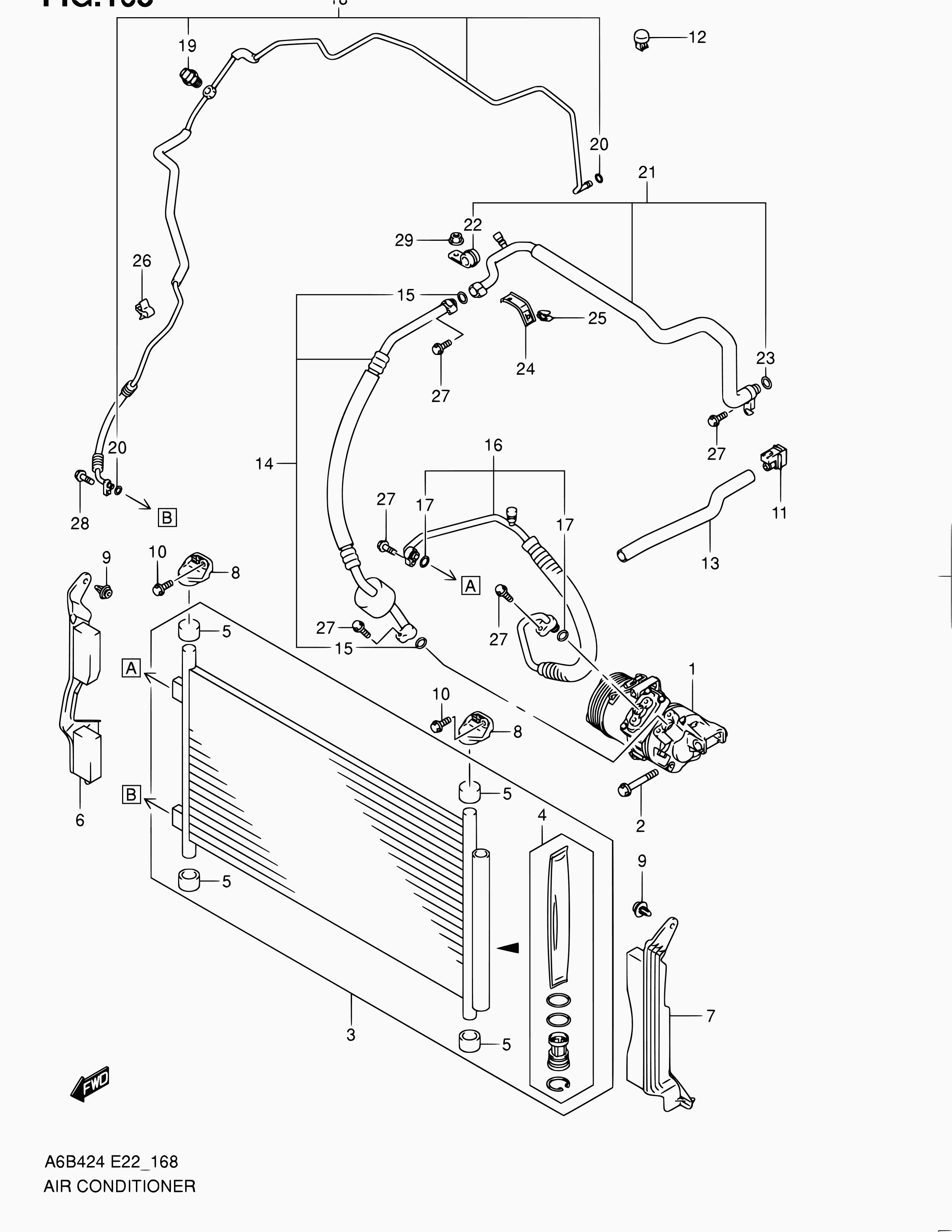 Suzuki 95200-76KA1 - Kompresors, Gaisa kond. sistēma ps1.lv