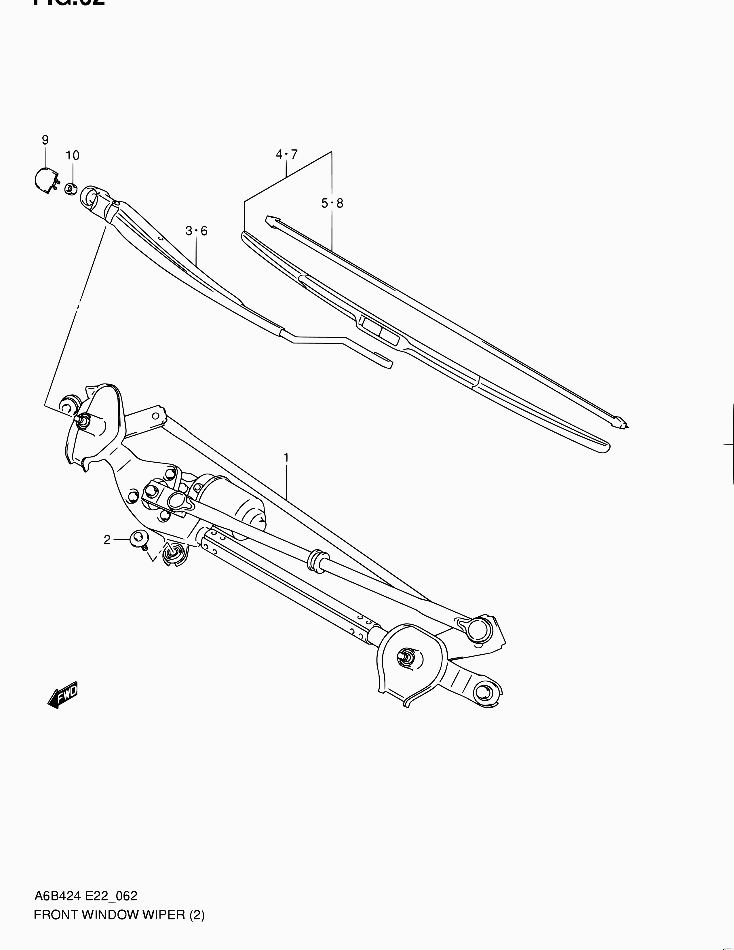 Suzuki 38346-57L00 - Stikla tīrītāja slotiņa ps1.lv