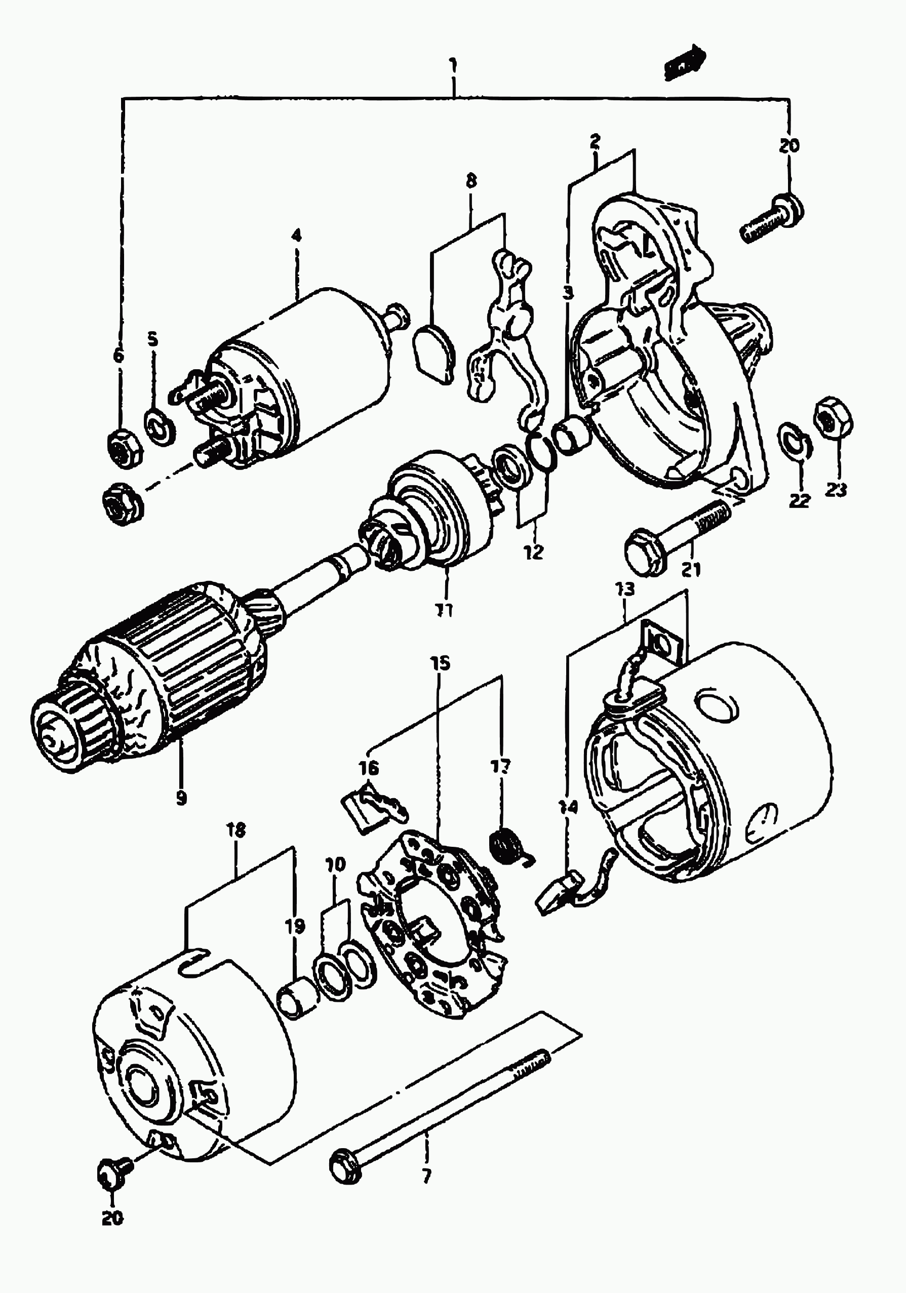 Suzuki 31100-73031 - Starteris ps1.lv