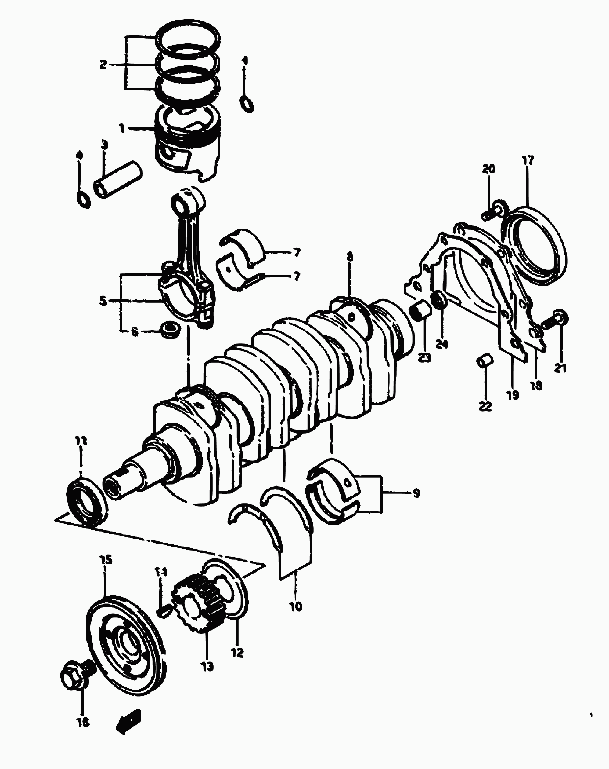 Suzuki 09283-32025 - Vārpstas blīvgredzens, Sadales vārpsta ps1.lv