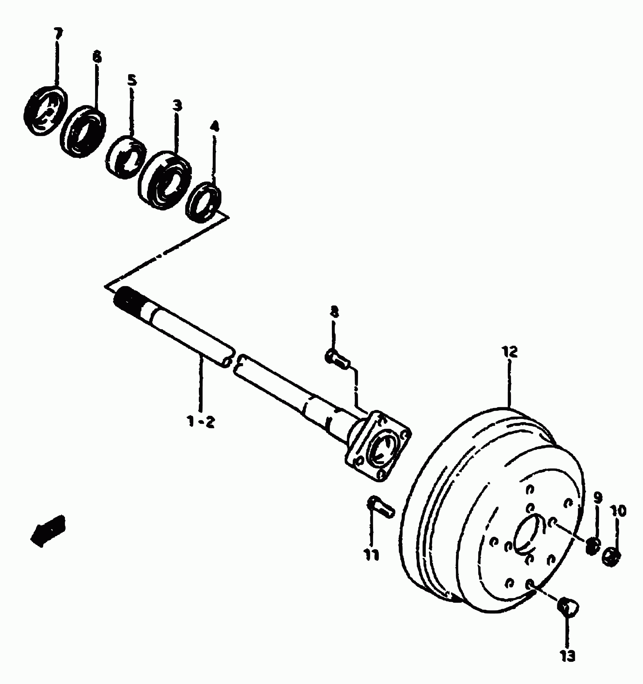 Suzuki 43485-73000 - Riteņa rumbas gultņa komplekts ps1.lv