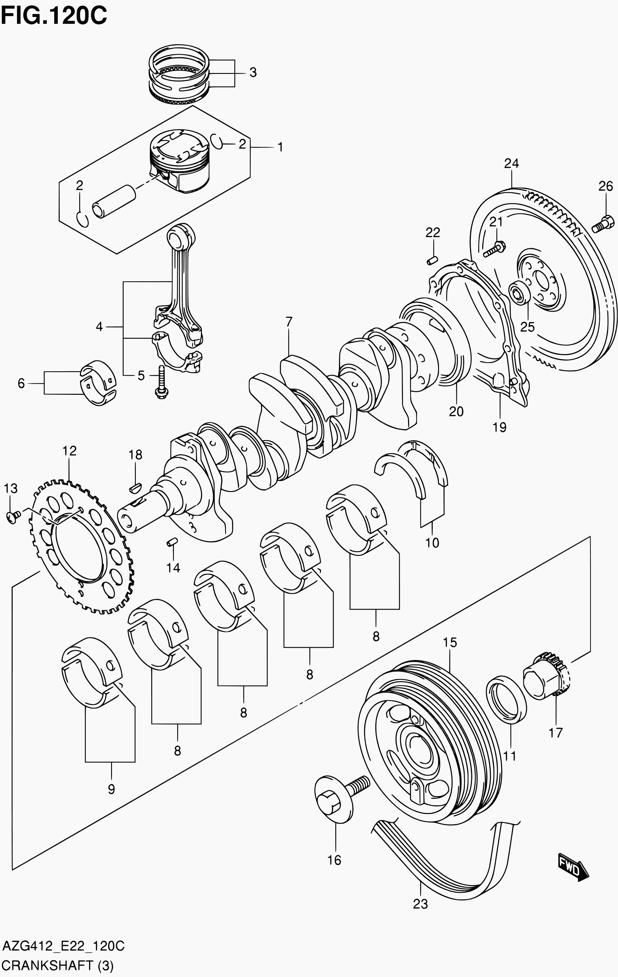 TOFAS 12300-60840 - Asortiments, Montāžas paplāksne-Vārsta sprauga ps1.lv