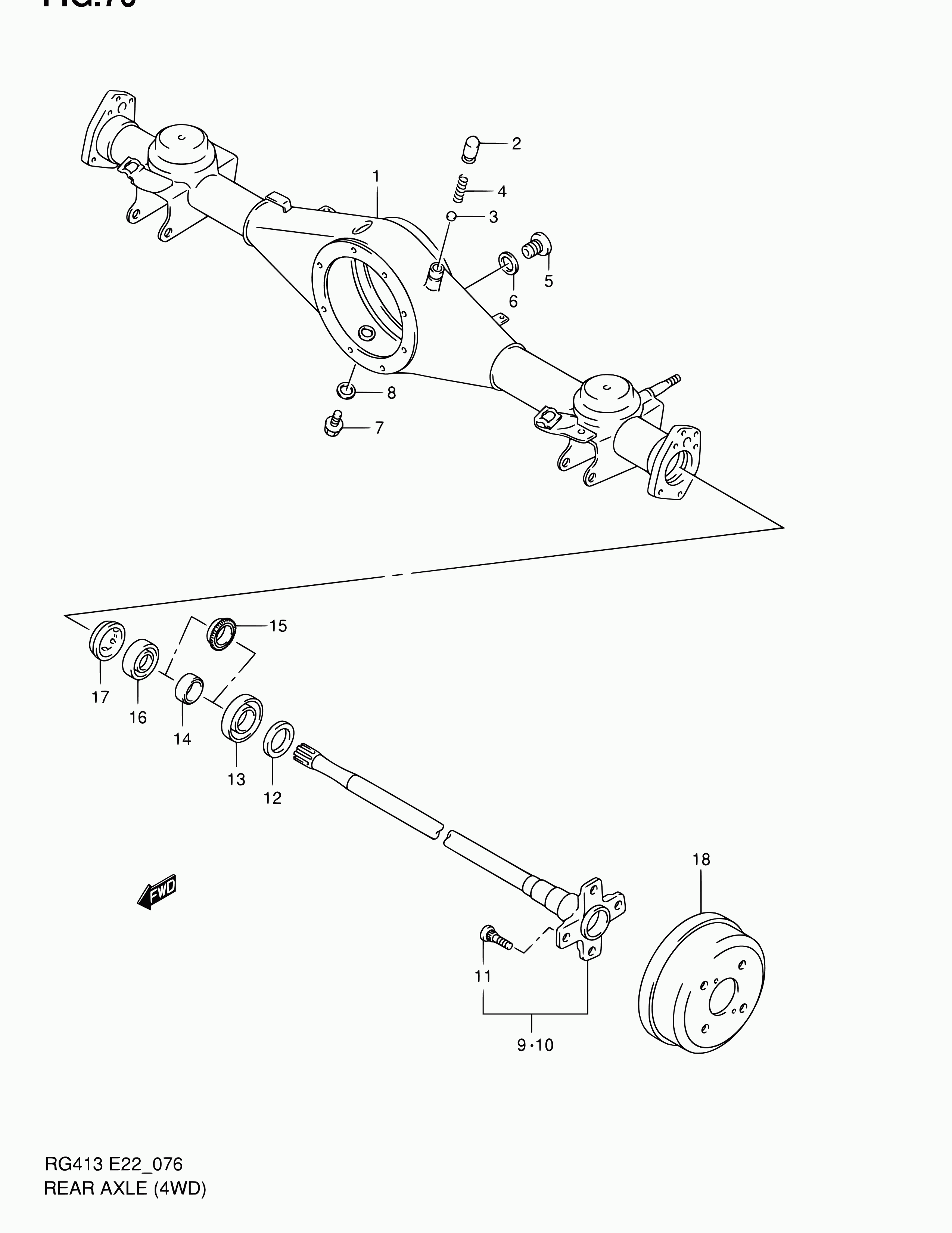 Suzuki 43485-76GG0 - Riteņa rumbas gultņa komplekts ps1.lv