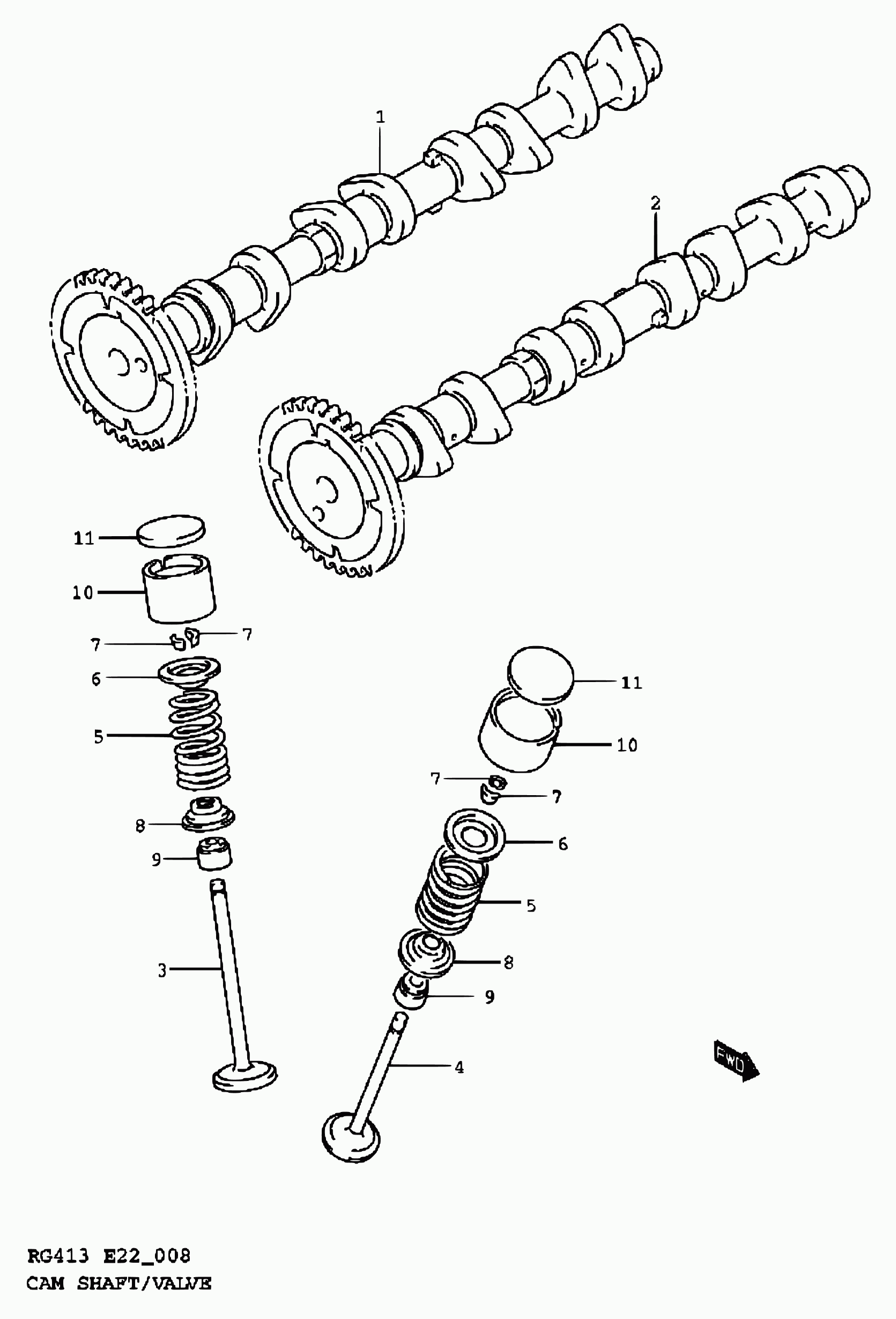 Suzuki 12915-69G50 - Izplūdes vārsts ps1.lv