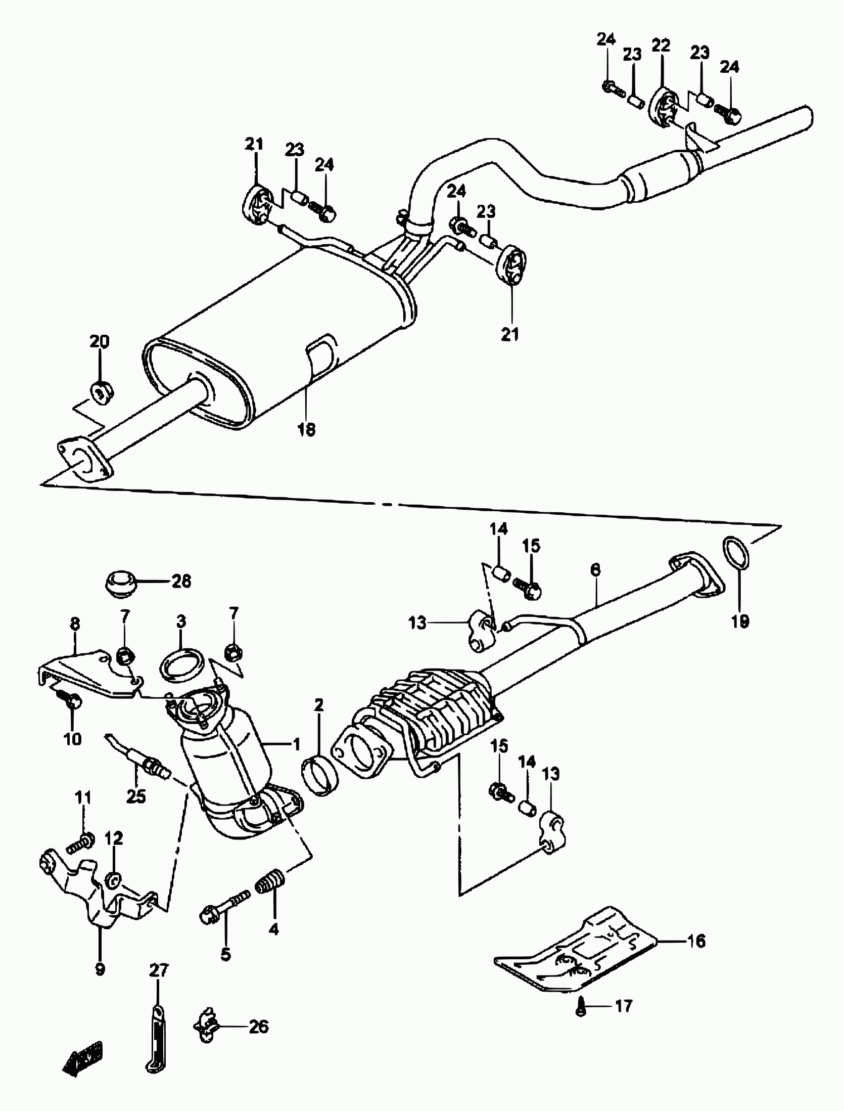 Suzuki 14281-71C00 - Bukse, Stabilizators ps1.lv