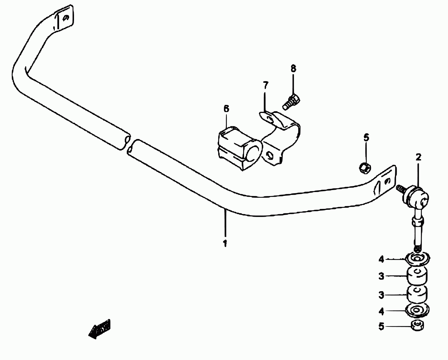 TOFAS 42420-85C00 - Stiepnis / Atsaite, Stabilizators ps1.lv