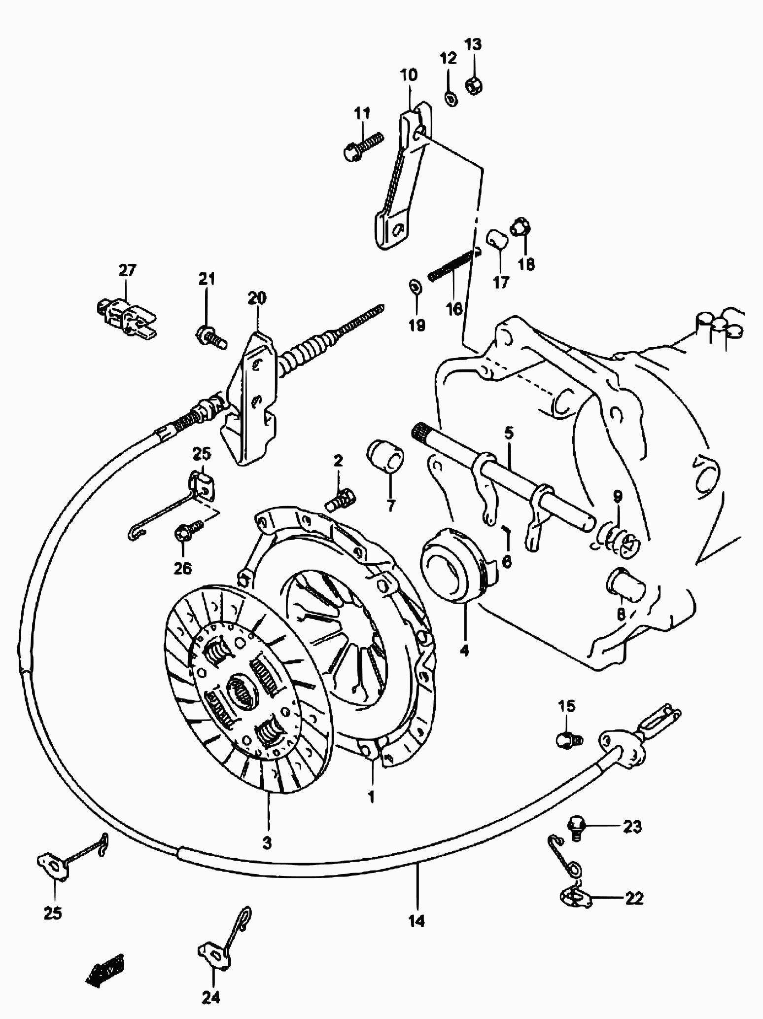 Suzuki 22100-66DA0 - Sajūga piespiedējdisks ps1.lv