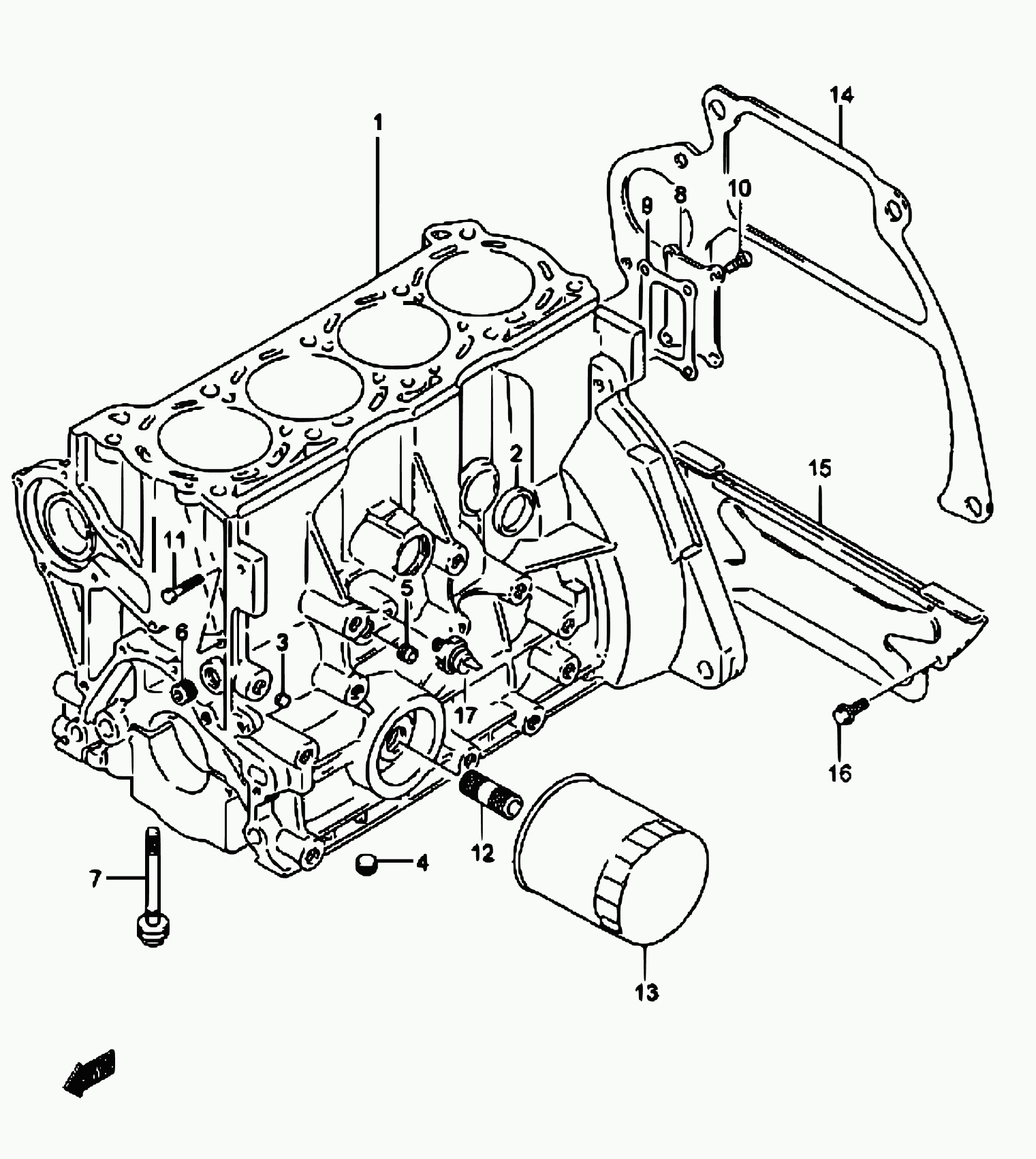 Subaru 16510-61A20 - Eļļas filtrs ps1.lv