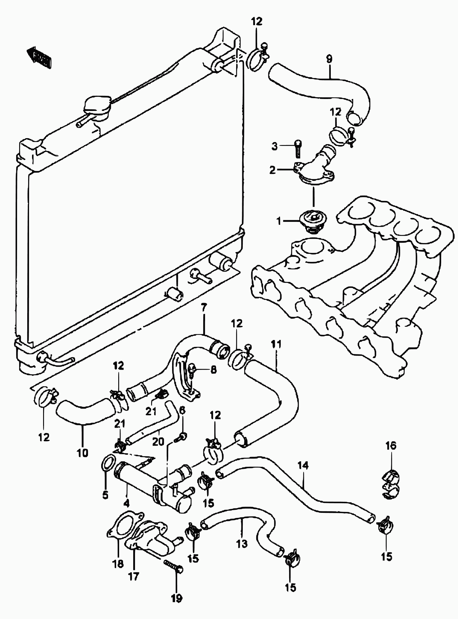 Suzuki 17670-85C00 - Termostats, Dzesēšanas šķidrums ps1.lv