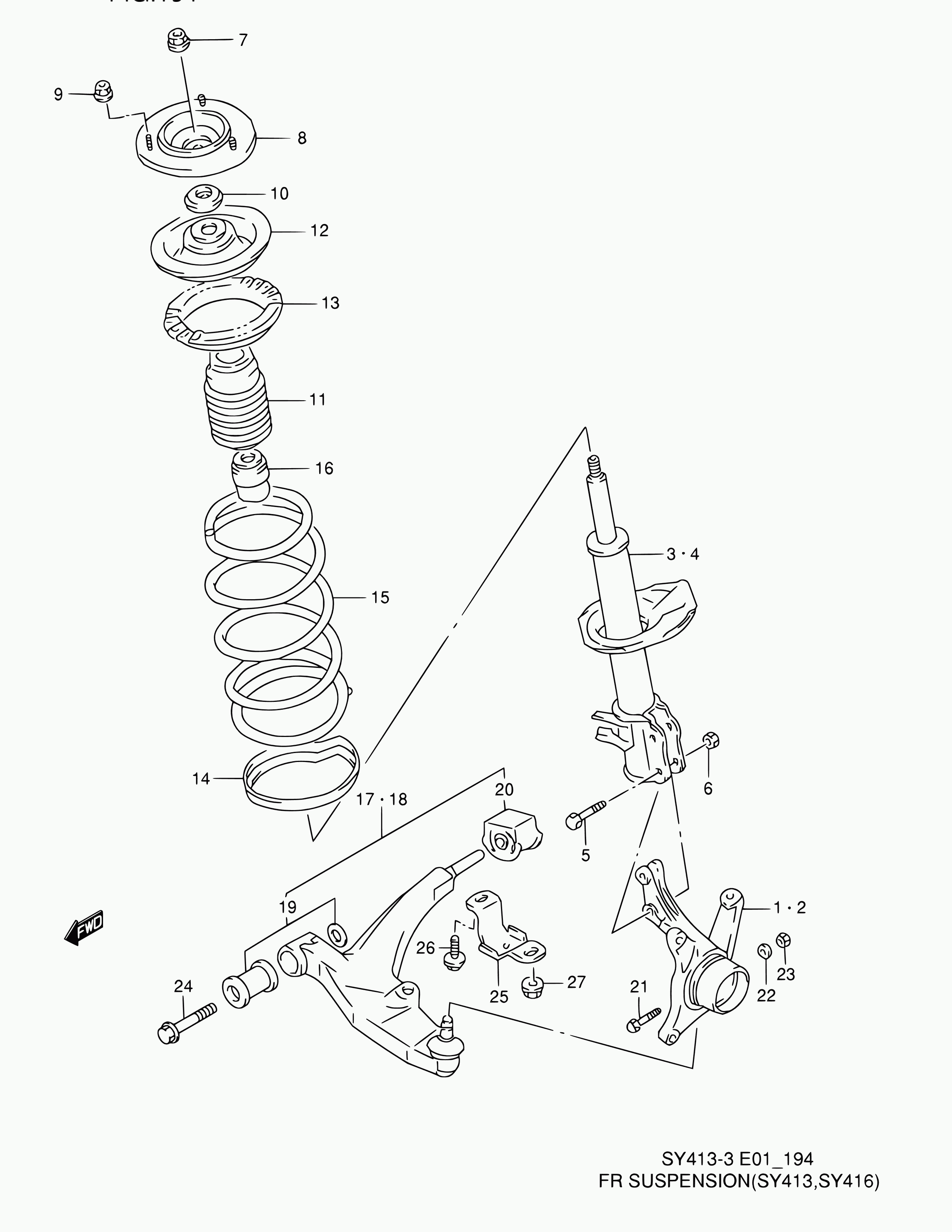 Suzuki 42251-63G00 - Putekļu aizsargkomplekts, Amortizators ps1.lv