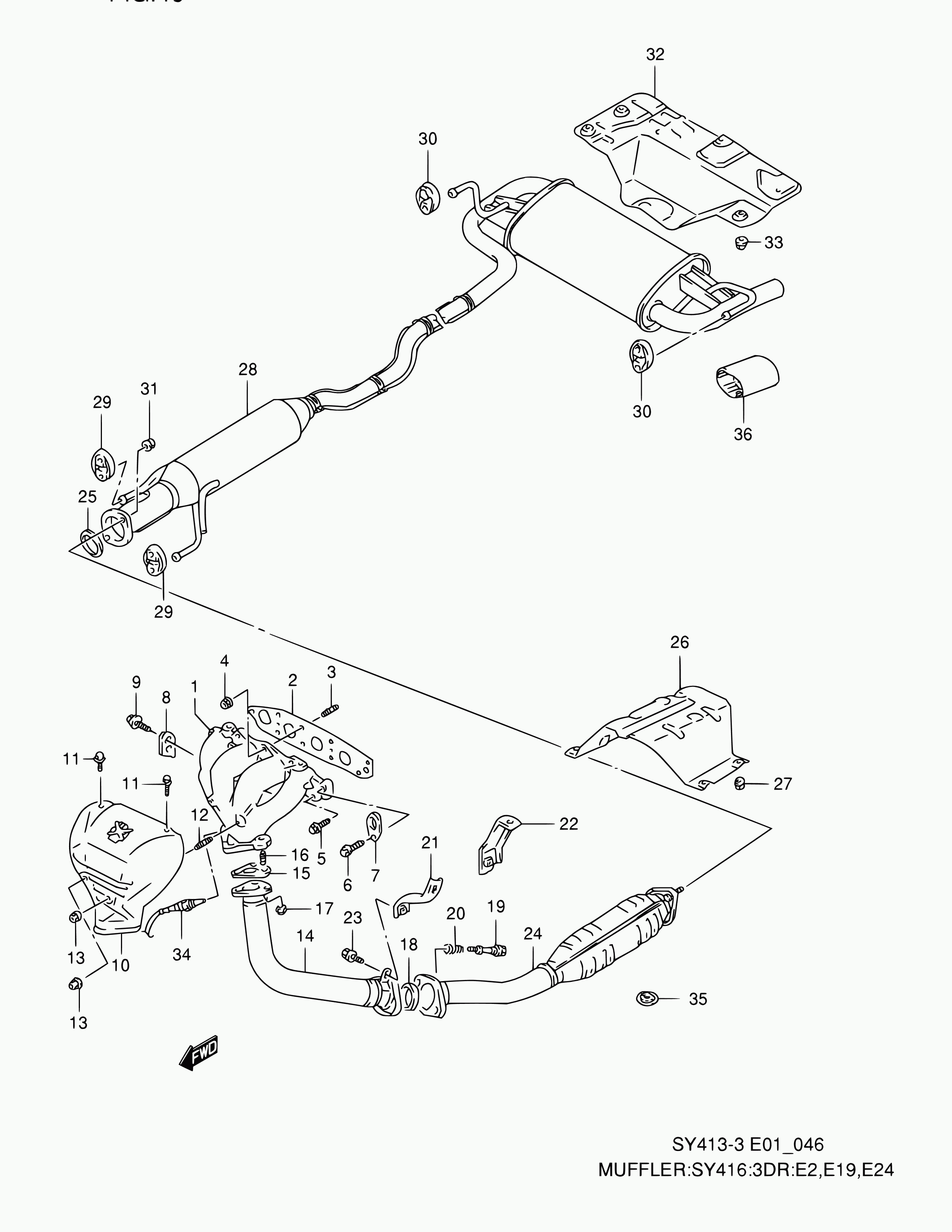 Suzuki 14281-60G10 - Bukse, Stabilizators ps1.lv